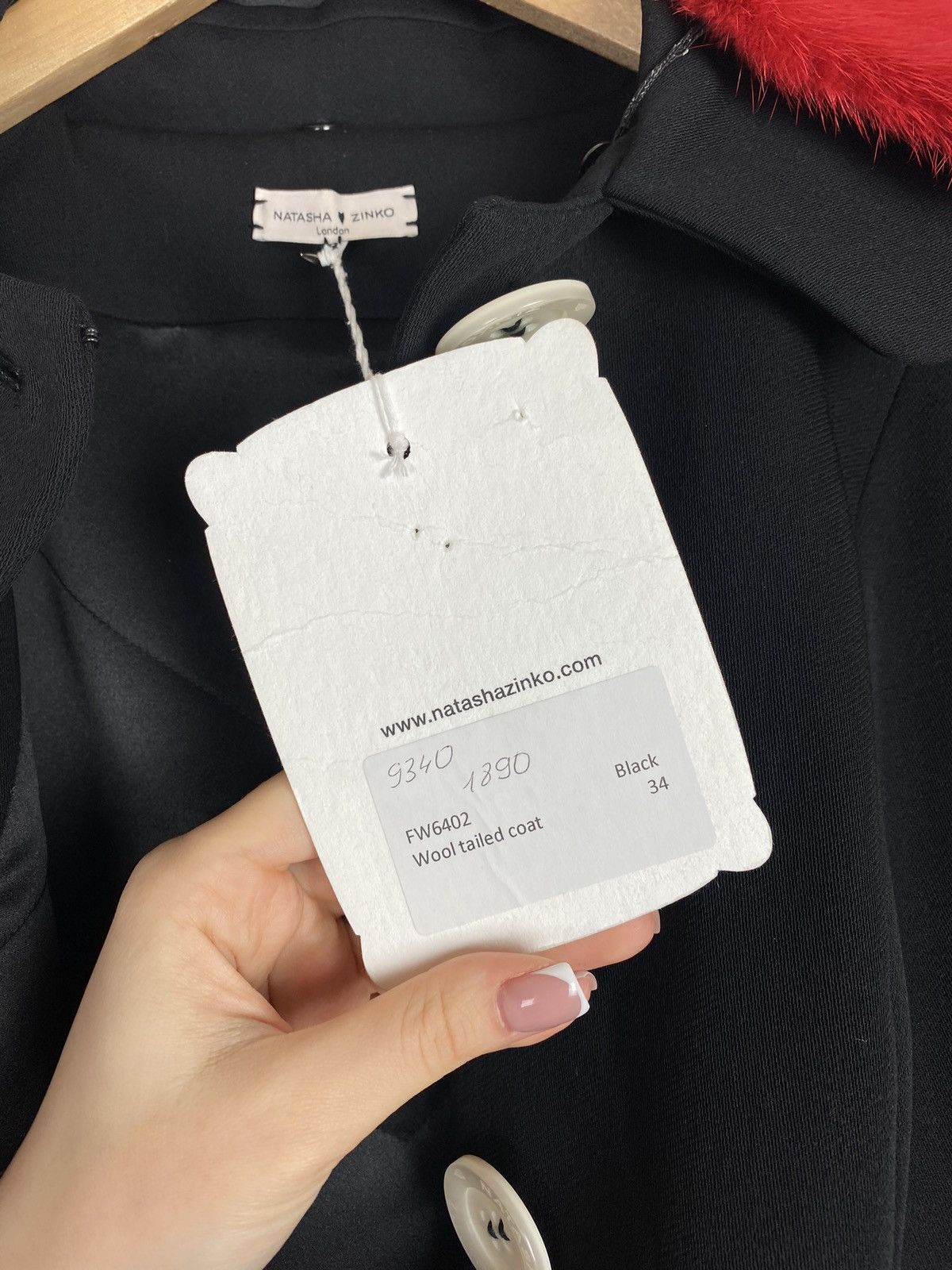 Natasha Zinko BNWT! Natasha Zinko wool tailed assymetrical length coat Size XXS / US 00 / IT 34 - 21 Thumbnail