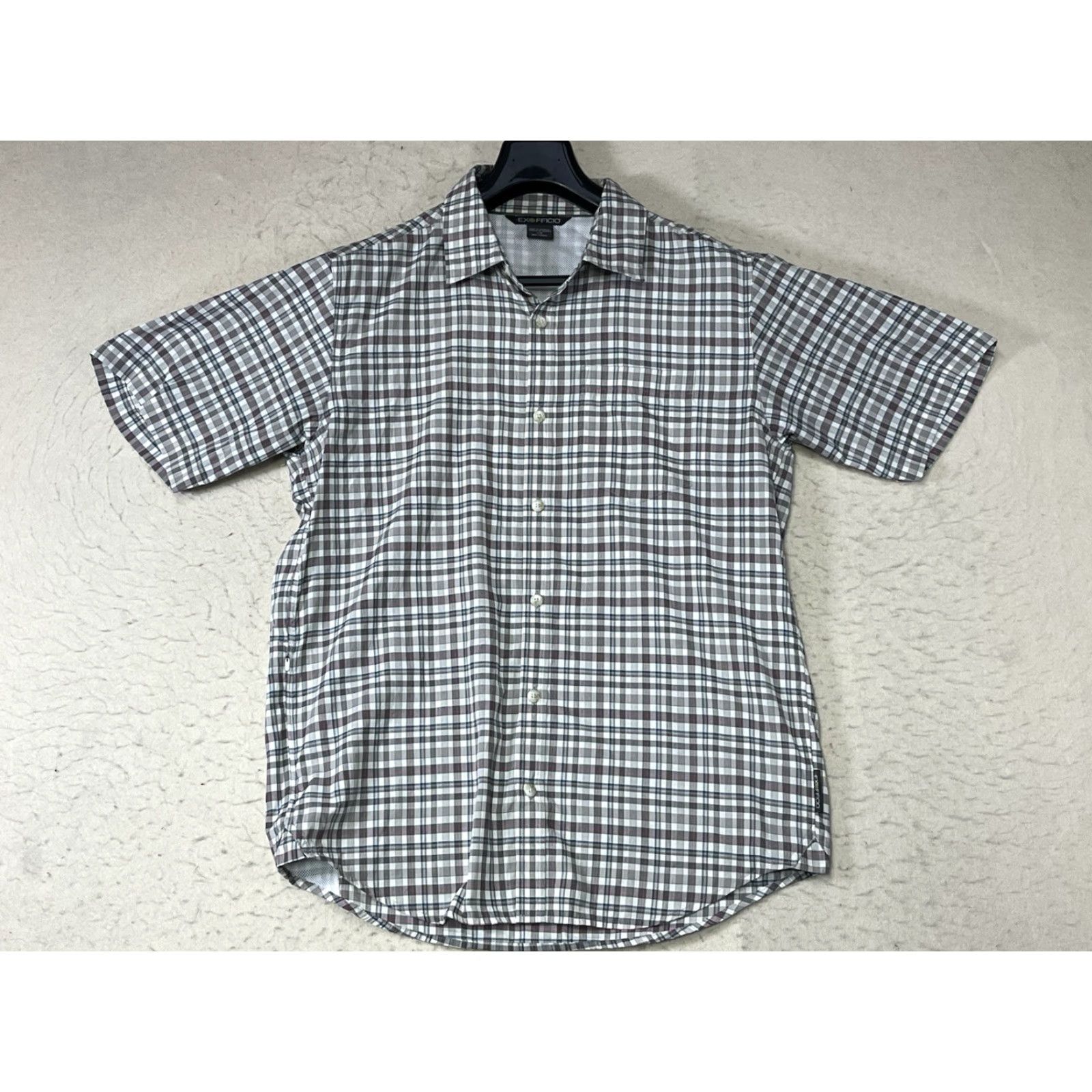 ExOfficio ExOfficio Shirt Button-Up Multicolor Plaid Short Sleeve Outdoor Mens Large Size US L / EU 52-54 / 3 - 2 Thumbnail
