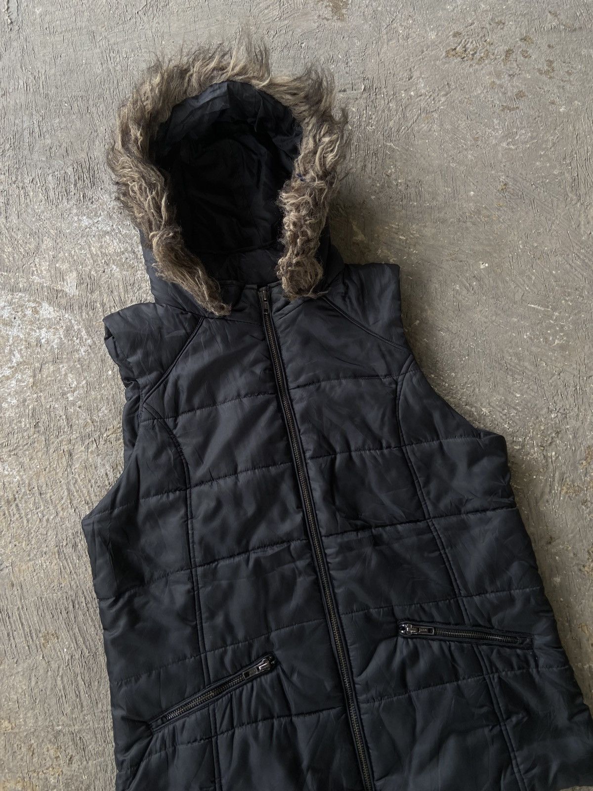 BUFFALO BOBS 2000s Dotti - Vkei Style Fur Hoodie Puffer Vest Size US M / EU 48-50 / 2 - 2 Thumbnail