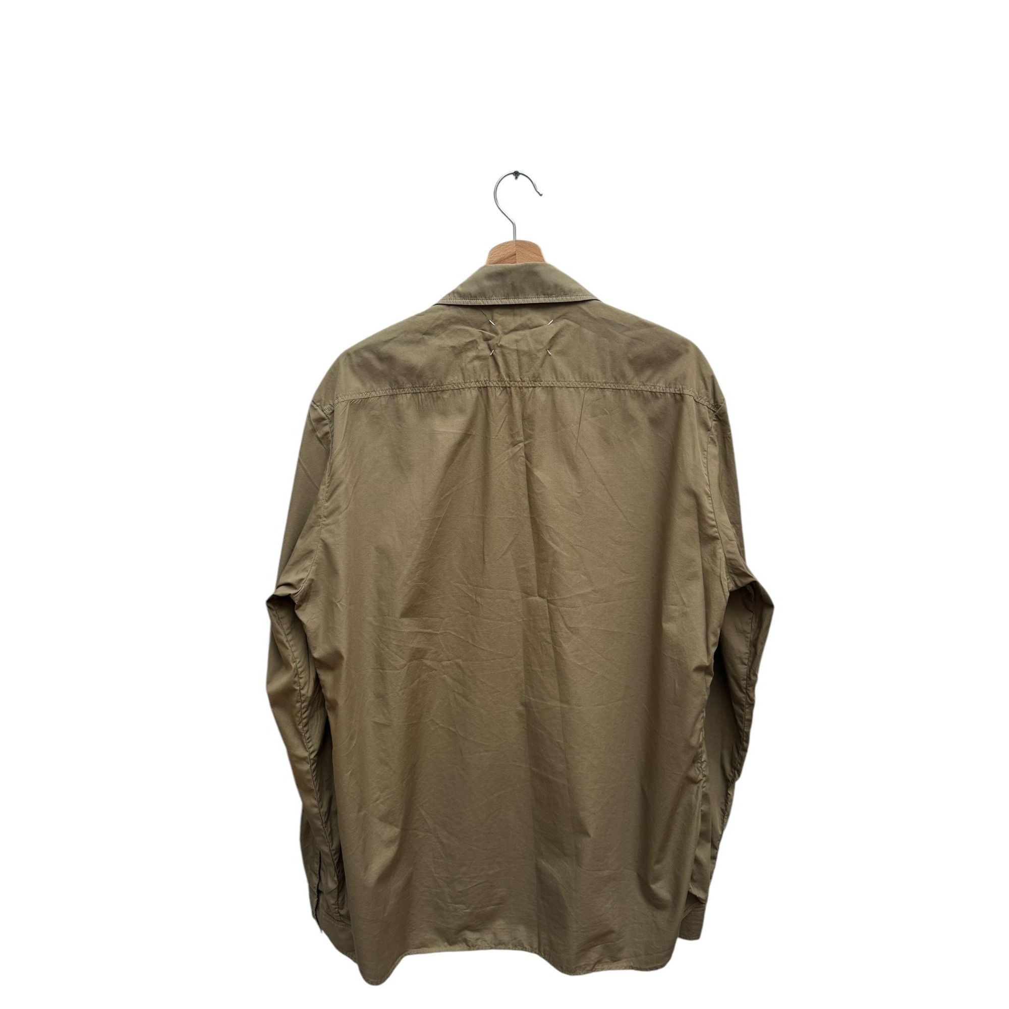 Maison Margiela Maison Margiela Kaki 4 Stitches Shirt Size 43 / L Size US L / EU 52-54 / 3 - 2 Thumbnail
