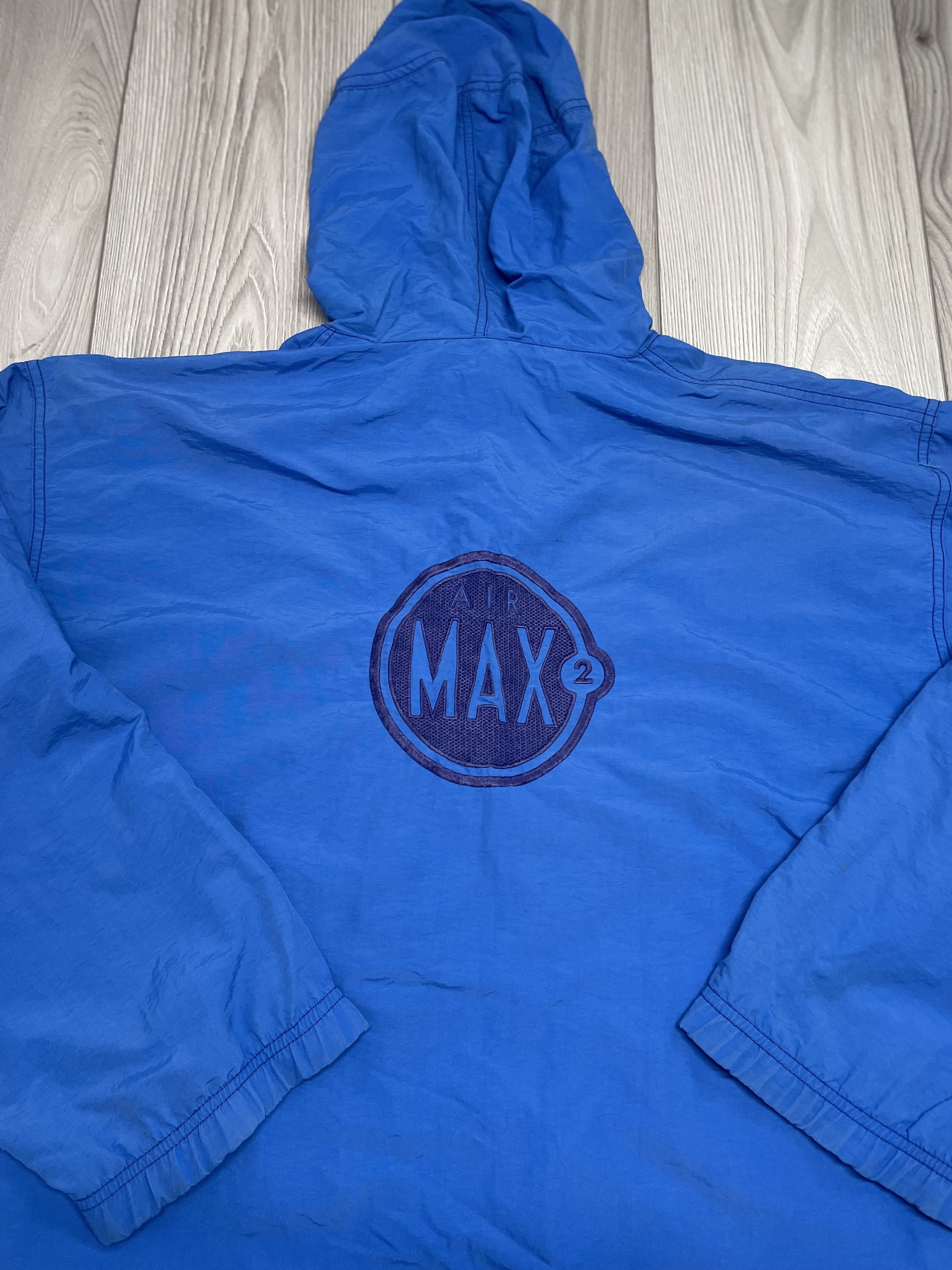 Nike × Vintage Vintage 90s boxy Nike Air Max2 light jacket windbreaker Size US L / EU 52-54 / 3 - 9 Thumbnail