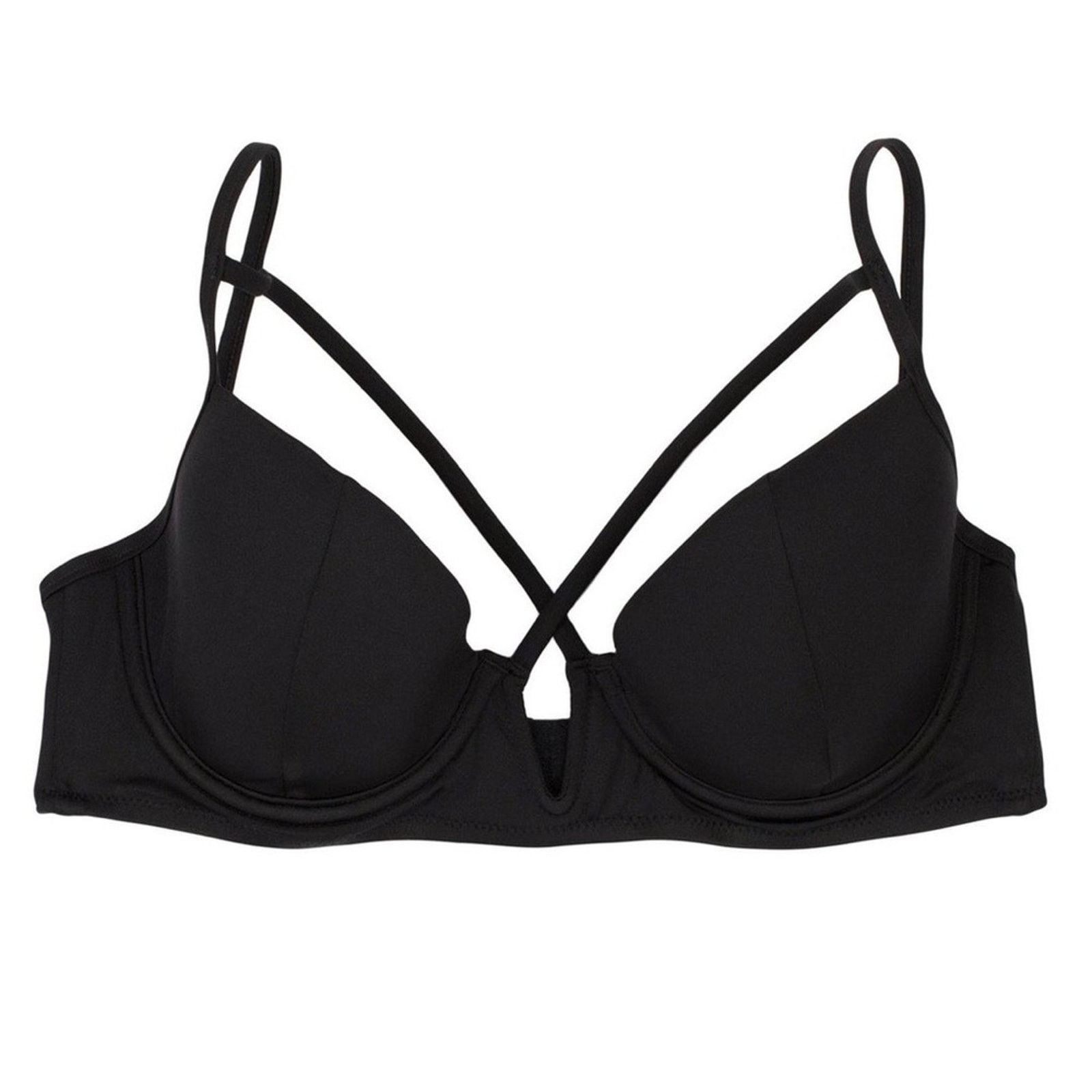 REVOLVE NEW BEACH BUNNY Black Dylan Underwire Bikini Swim Top XL Size XL / US 12-14 / IT 48-50 - 2 Thumbnail
