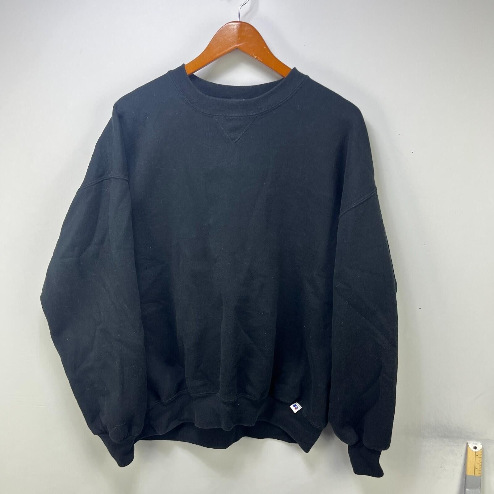 Russell Athletic Vintage 90s Russell Athletic Faded Blank Sweatshirt 2XL Size US XXL / EU 58 / 5 - 1 Thumbnail