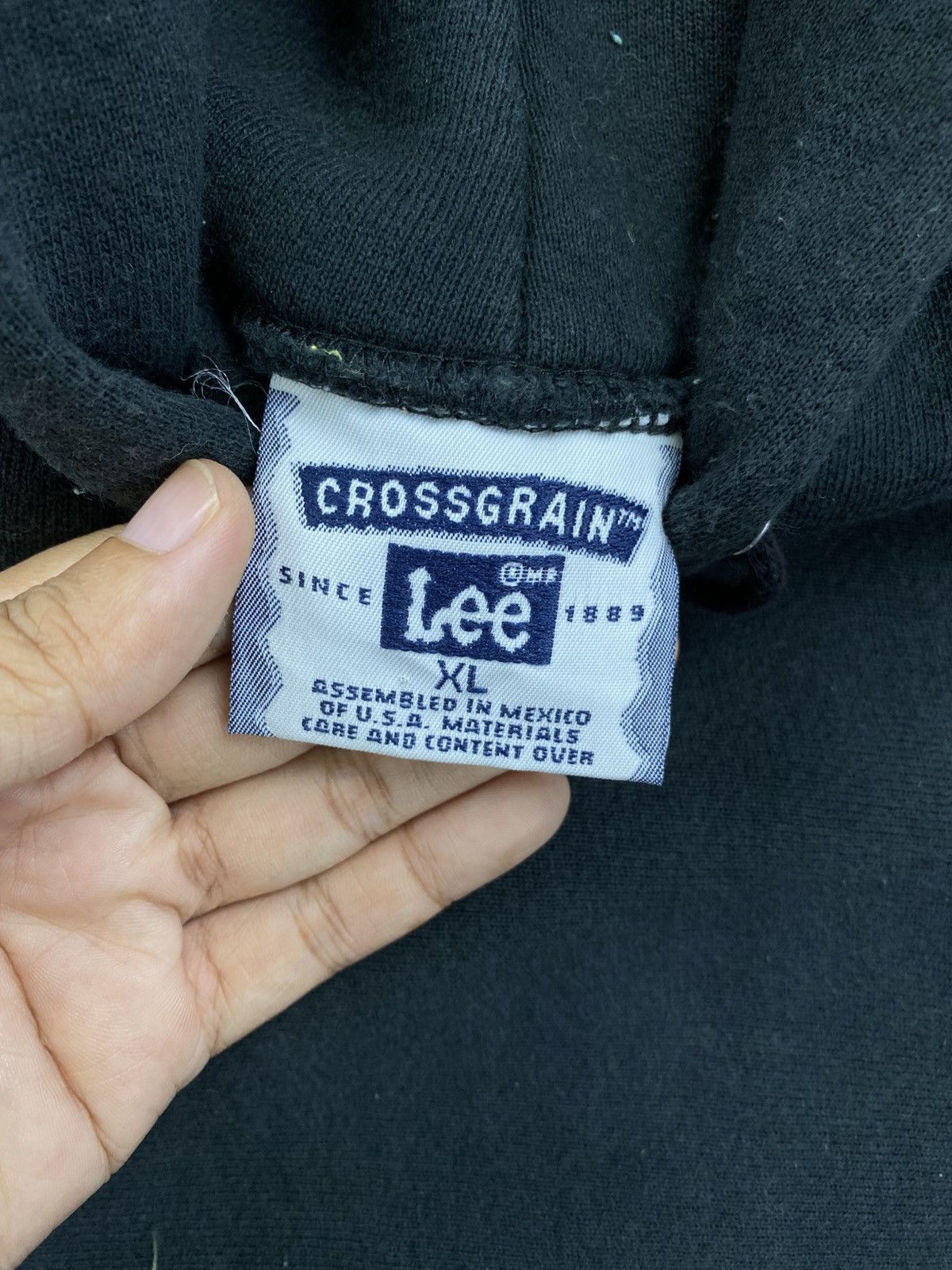 Lee Vintage 90s LEE Crossgrain Solomon Island Hoodie Size US XL / EU 56 / 4 - 7 Thumbnail