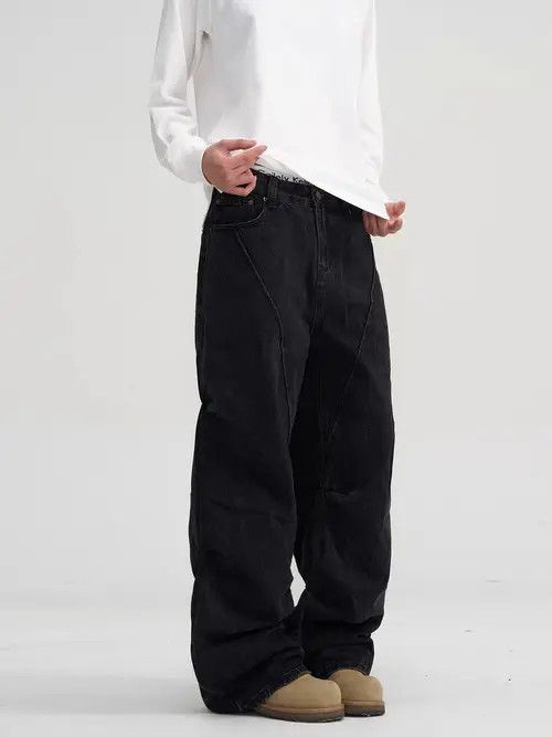VIBE High street deconstructed design micro flare jeans Size US 34 / EU 50 - 6 Thumbnail