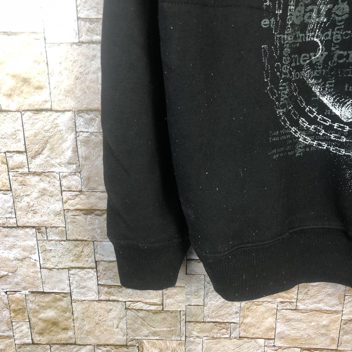Japanese Brand DL Dino Bazzo punk skull Black sweatshirt Hoodie #A5 Size US XL / EU 56 / 4 - 7 Thumbnail