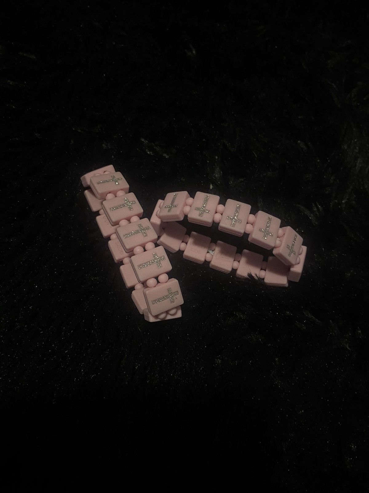 1199 Bazo1199 Pink cross bracelet Size ONE SIZE - 1 Thumbnail