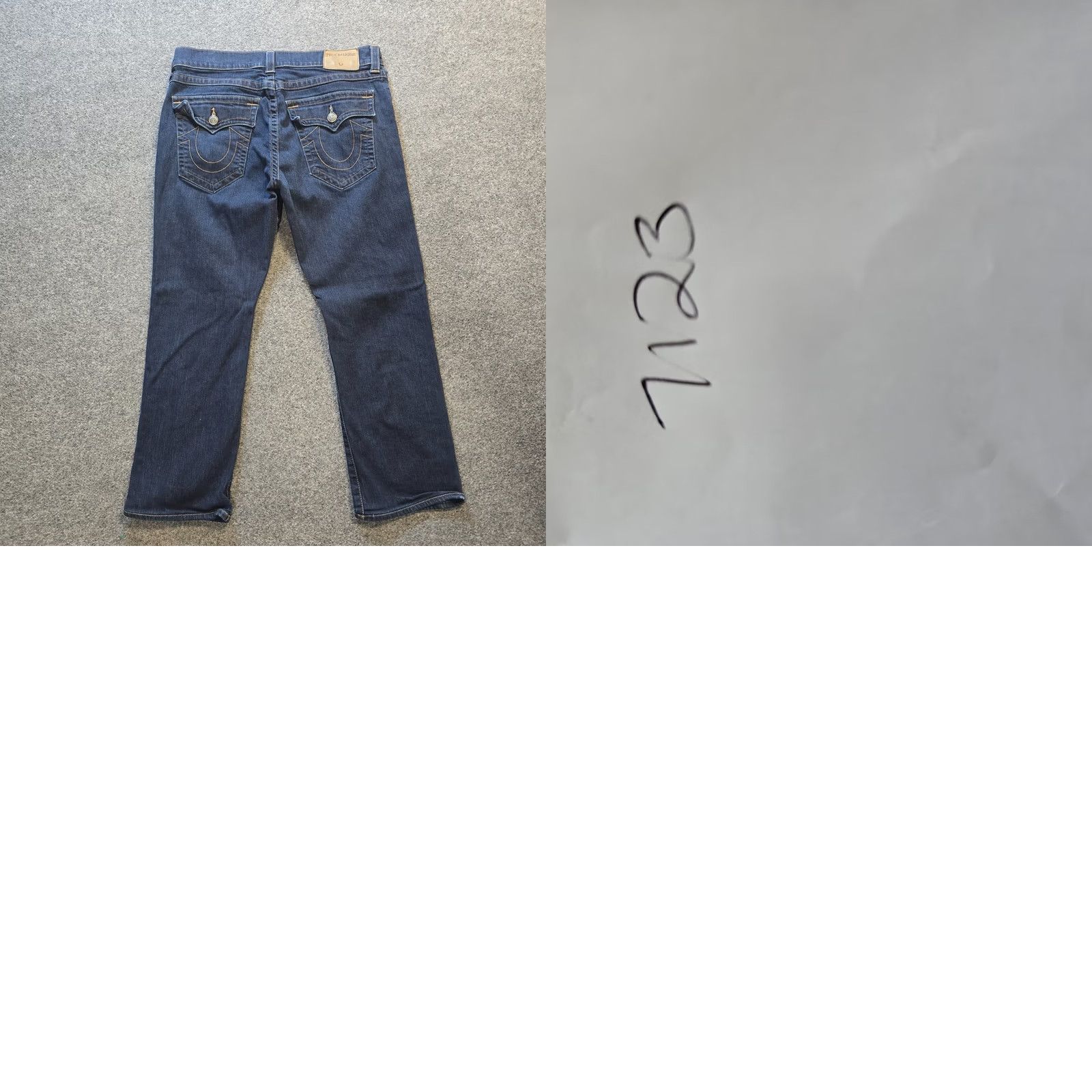 True Religion True Religion Jeans Mens 36x29 Blue Dark Wash Relaxed Straight Casual Capsule Jeans USA Mexico Denim Cotton 5-Pocket Logo Vintage No N/A Size US 36 / EU 52 - 9 Thumbnail