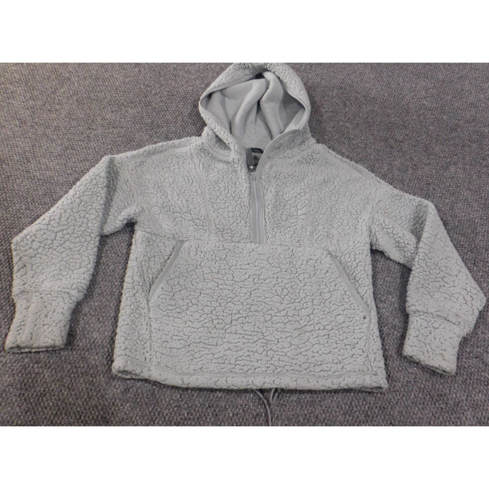 Prana VINTAGE prAna Hoodie Women XS Sherpa Green Pullover 1/4 Zip Outdoors Soft Lined Size XS / US 0-2 / IT 36-38 - 2 Thumbnail