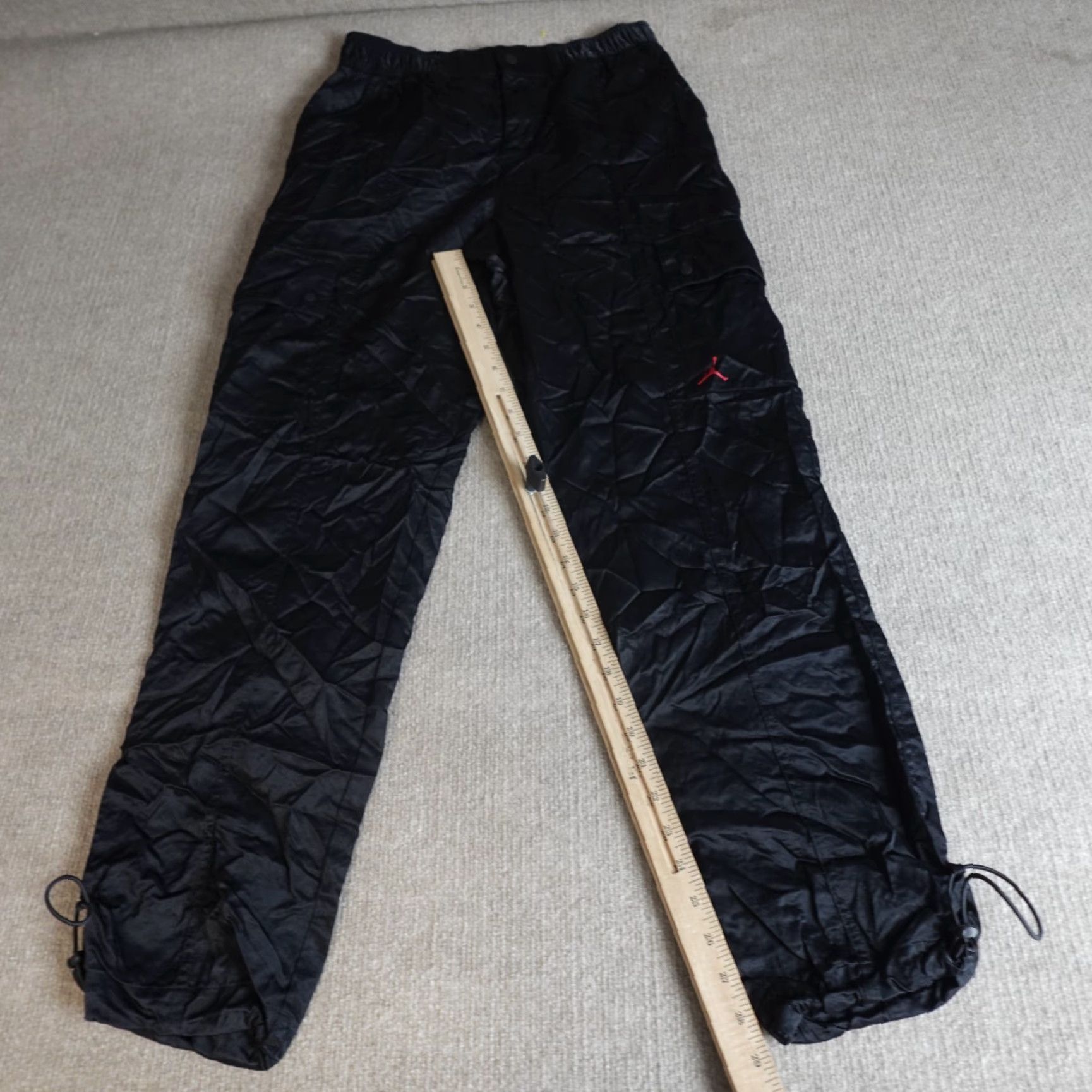 Jordan Brand Jordan Womens Pants Small Black Satin Utility Cargo Jogger Cuff DJ2650-010 Size 28" / US 6 / IT 42 - 7 Thumbnail