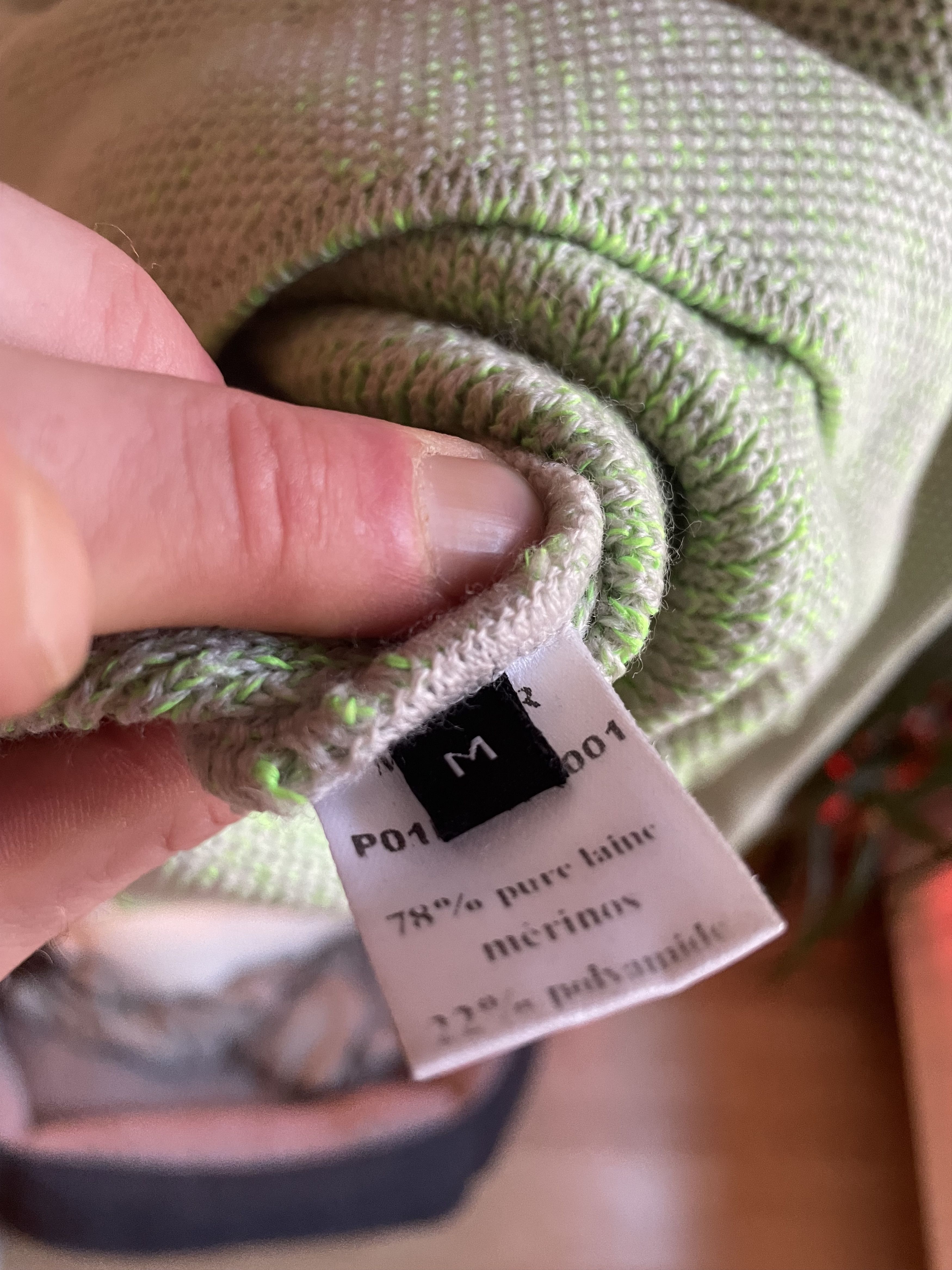 Mugler Green Neon Thread Wool Mix Size US M / EU 48-50 / 2 - 5 Thumbnail