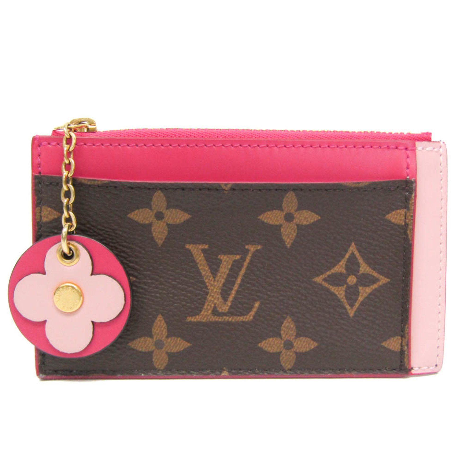 Louis Vuitton Monogram Zip Card Holder M67494 Women's Monogram Coin Purse/coin Case Monogram,pink