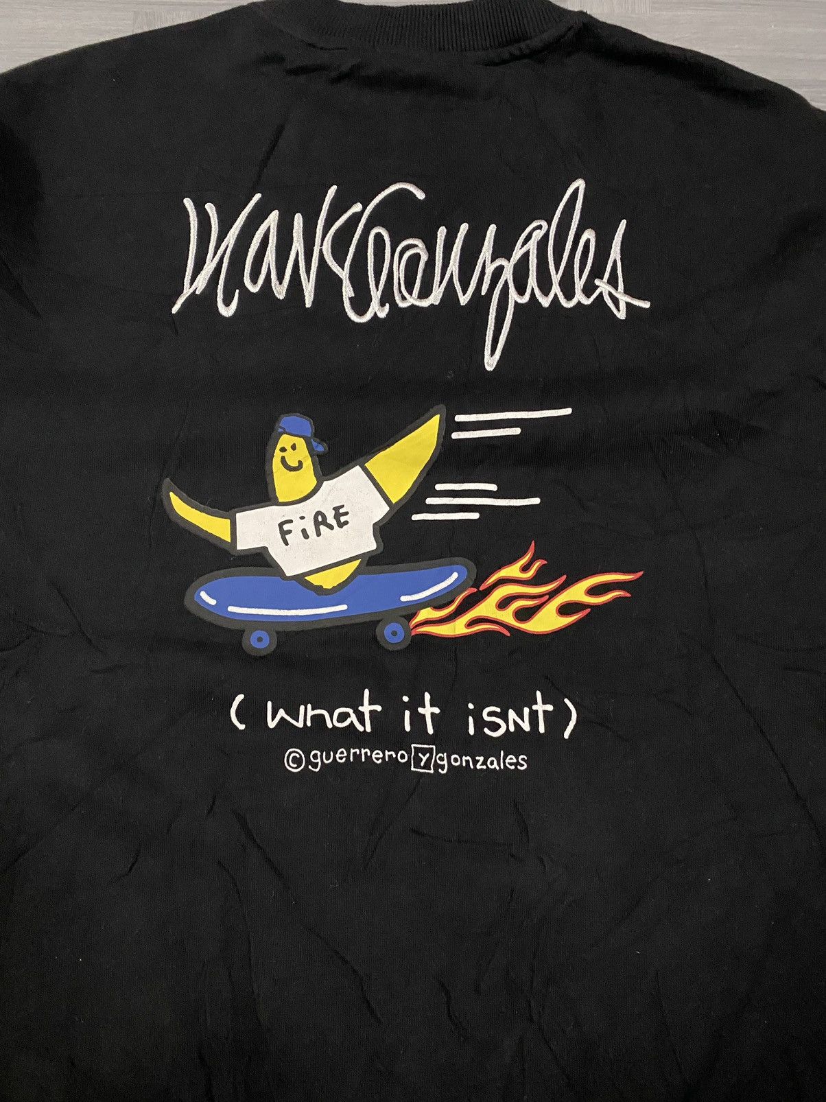 Other MARK GONZALES Men's Fleece-Lined Big Sweatshirt FIRE Size US M / EU 48-50 / 2 - 18 Thumbnail