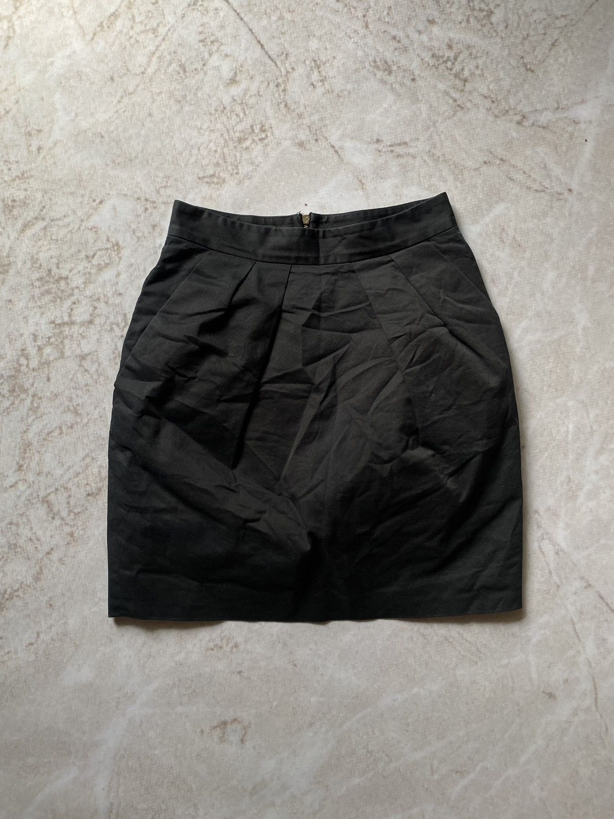 Dolce & Gabbana × Vintage Dolce & Gabbana Black Cotton Skirt Size 27" / US 4 / IT 40 - 1 Thumbnail