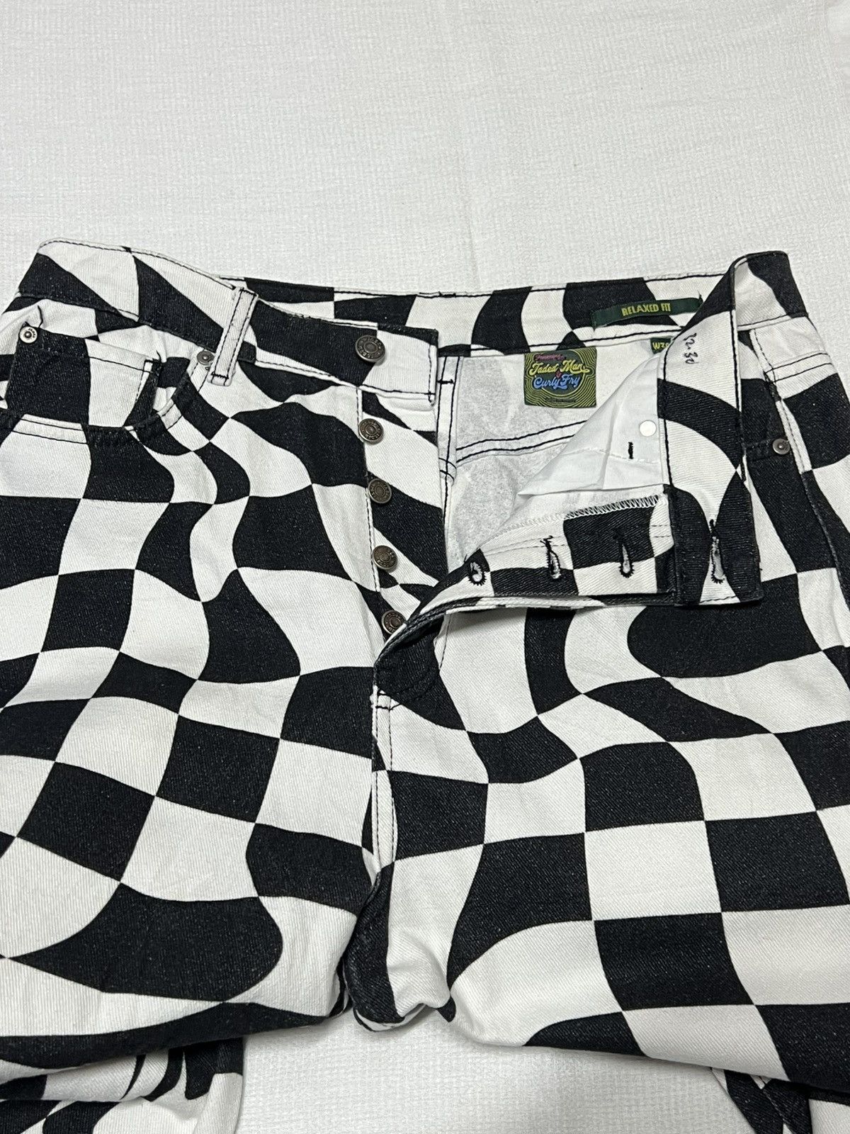 Jaded London 🔥HOT DROPS🔥 Jaded London Check Mate Relaxed Jeans Size US 32 / EU 48 - 3 Thumbnail