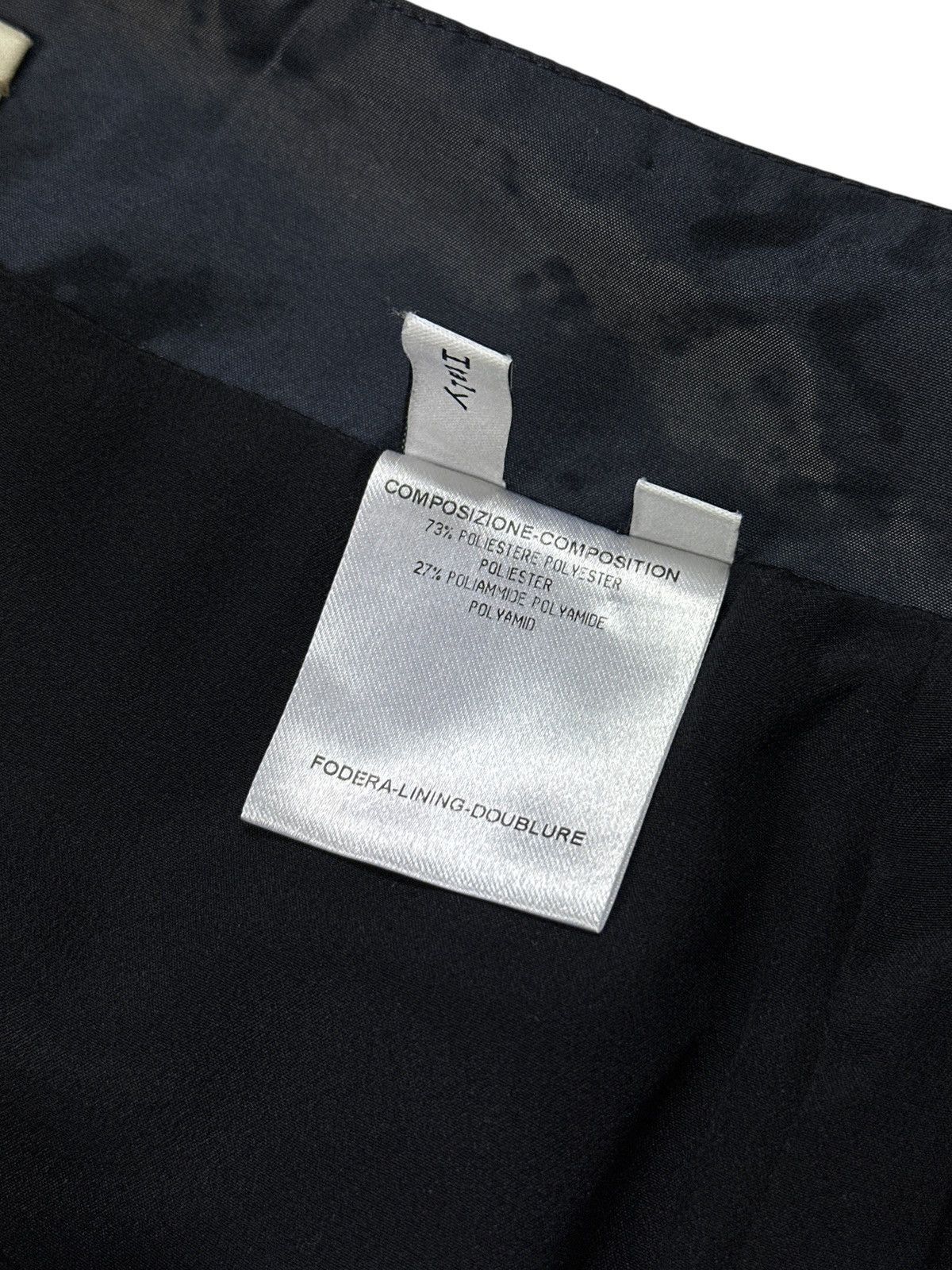 Balenciaga Balenciaga Paris Black Nylon Shimmer On Knee Skirt Size 42FR Size 30" / US 8 / IT 44 - 7 Thumbnail