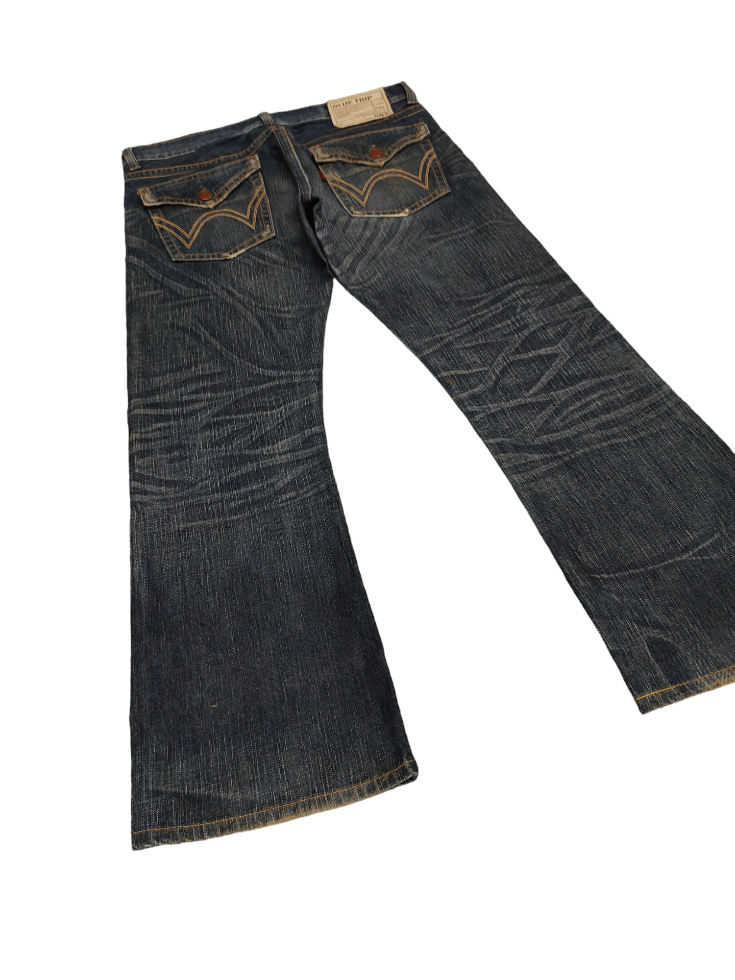 If Six Was Nine Flare Jean Edwin 503 Flare Clawmark Denim Bootcut Mudmax Goa Size US 34 / EU 50 - 13 Thumbnail