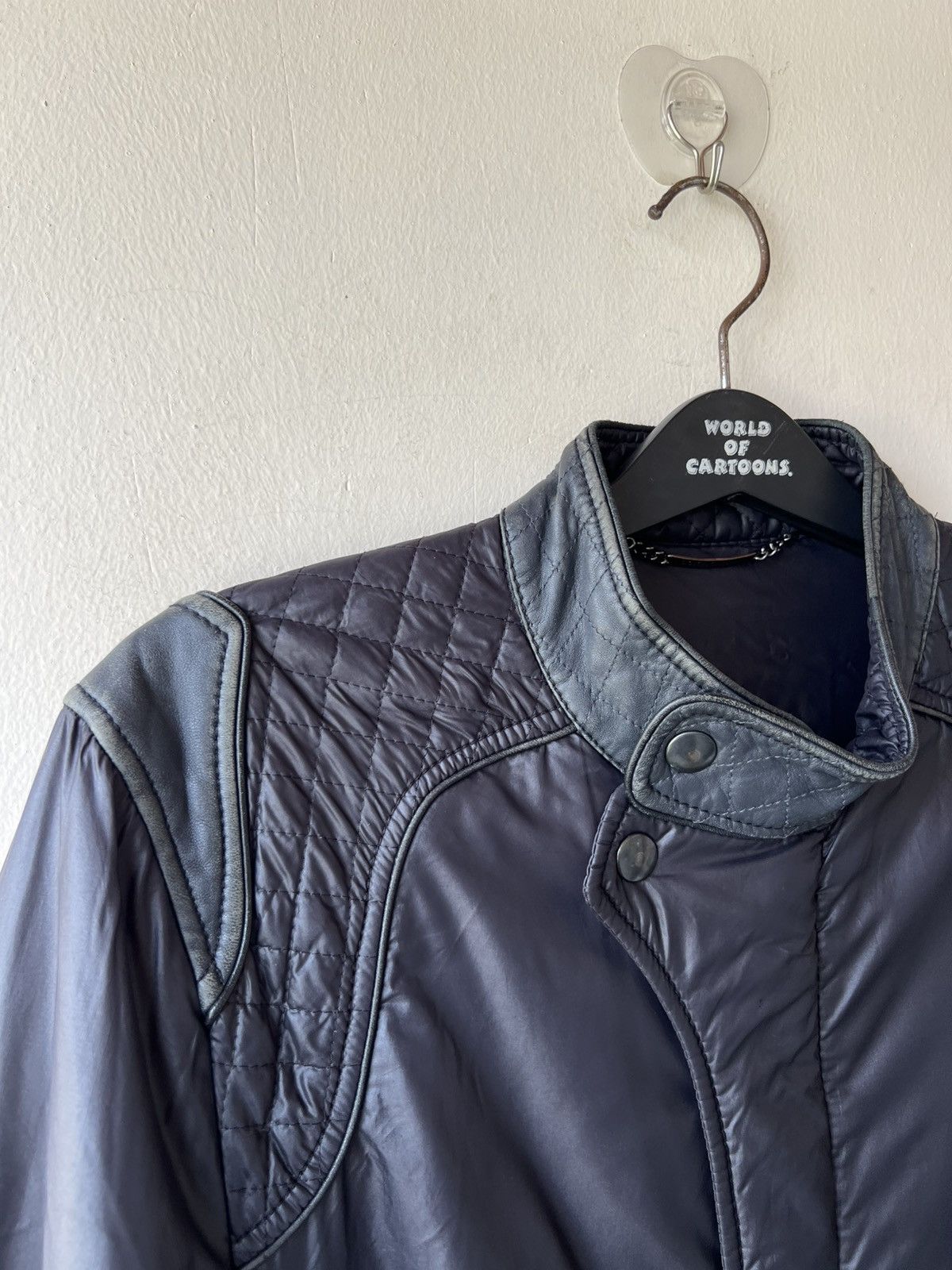Dolce & Gabbana Vintage 2000s Dolce & Gabbana Fade Patina Cafe Racer Jacket Size US M / EU 48-50 / 2 - 8 Thumbnail
