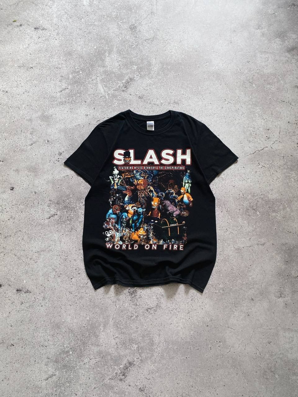 Guns N' Roses SLASH WORLD ON FIRE WORLD TOUR 2015 GUNS N ROSES T SHIRT Size US M / EU 48-50 / 2 - 1 Thumbnail