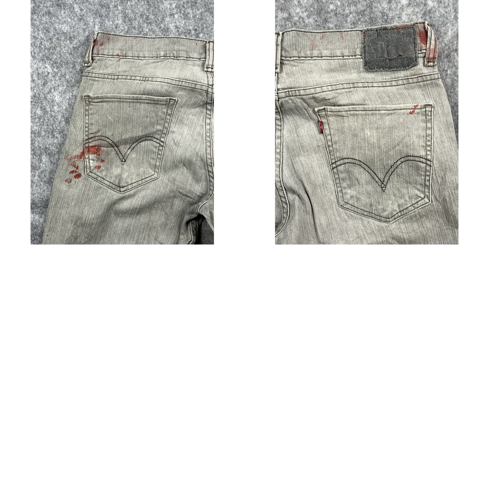 Levi's Levi's 511 Jeans Regular Men Denim Gray Light 34x32 5-Pocket Straight Distressed Vintage No N/A Size US 34 / EU 50 - 8 Thumbnail