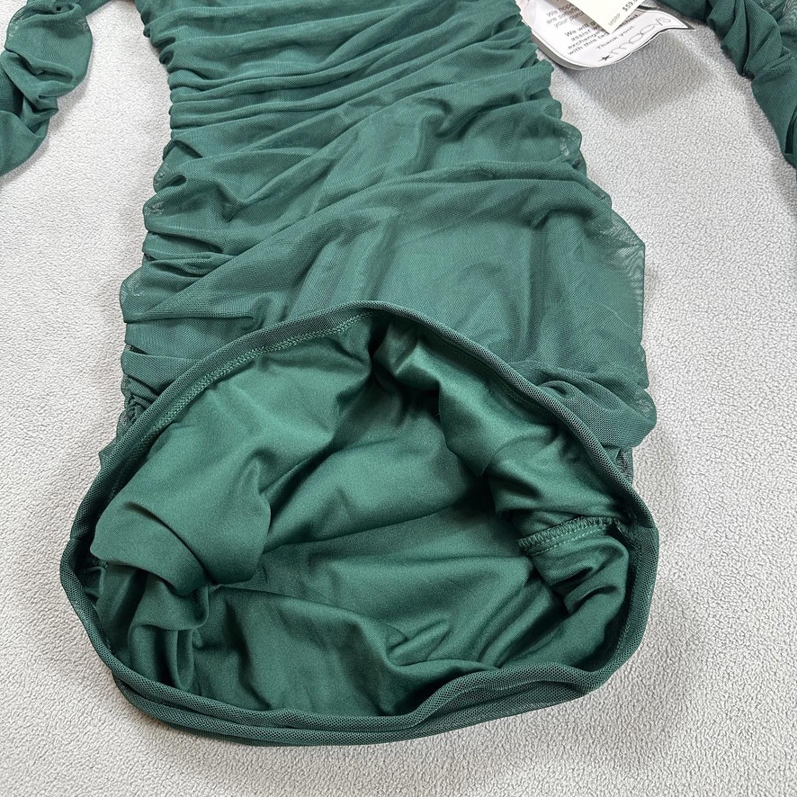 Other B. Darlin Bodycon Dress M Midi Hunter Ruched Off Shoulder Size M / US 6-8 / IT 42-44 - 6 Thumbnail