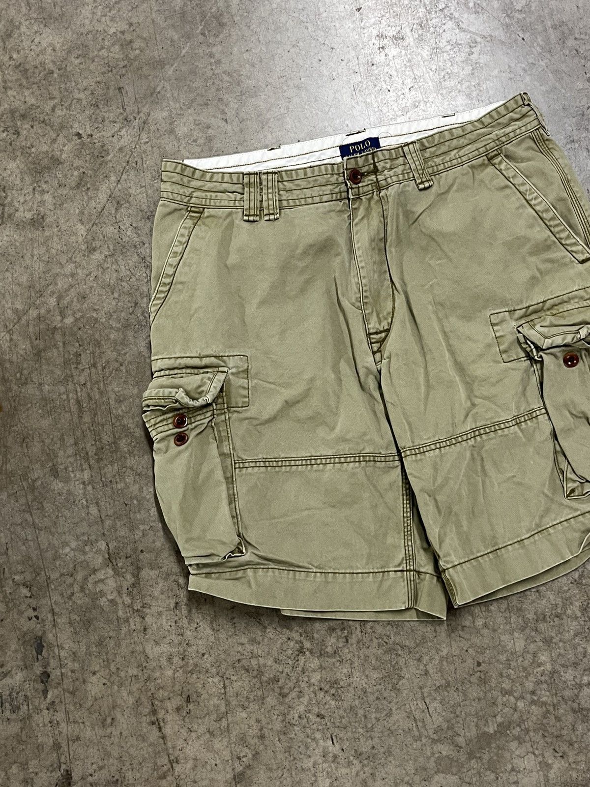 Polo Ralph Lauren × Vintage Polo Ralph Lauren vintage cargo shorts baggy skater rare Size US 36 / EU 52 - 2 Thumbnail