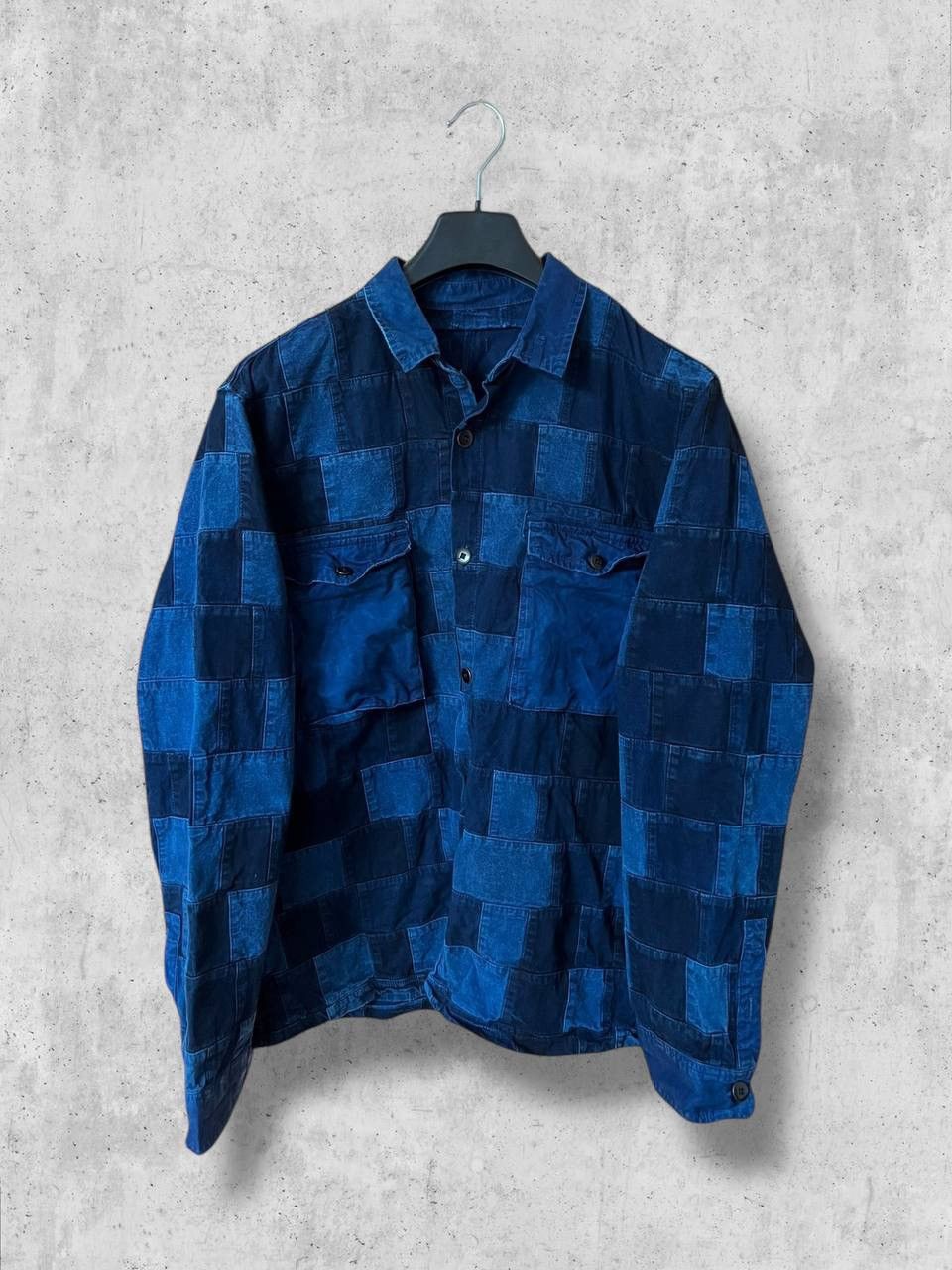 Japanese Brand VINTAGE PATCHWORK Denim Jacket jean OVERSHIRT y2k Size US L / EU 52-54 / 3 - 1 Thumbnail