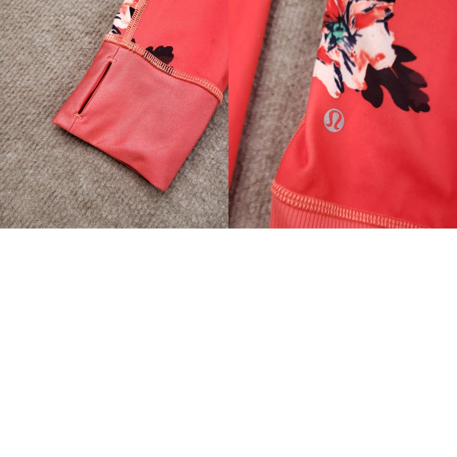 Lululemon Lululemon Jacket Womens Size 8 Orange Red Full Zip Floral Namaskar Atomic Flower Size M / US 6-8 / IT 42-44 - 9 Thumbnail