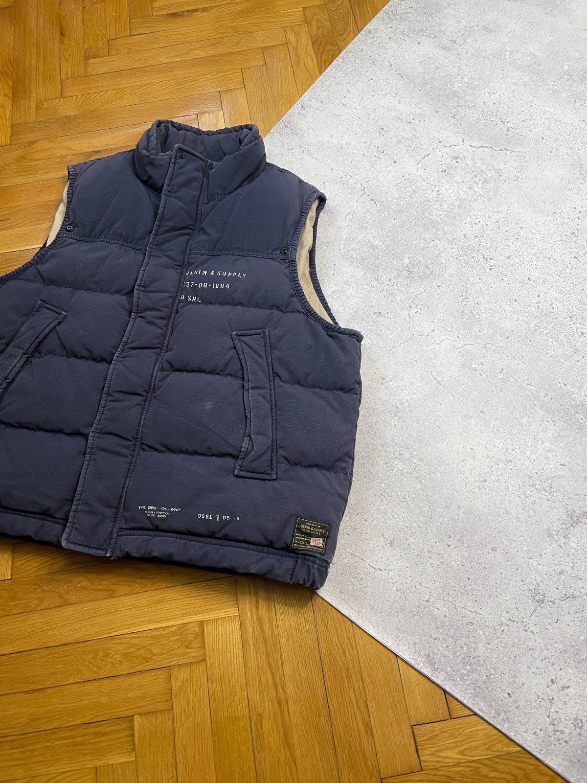 Polo Ralph Lauren Vintage Polo Ralph Lauren Military Down Distressed Vest Size US XL / EU 56 / 4 - 2 Thumbnail