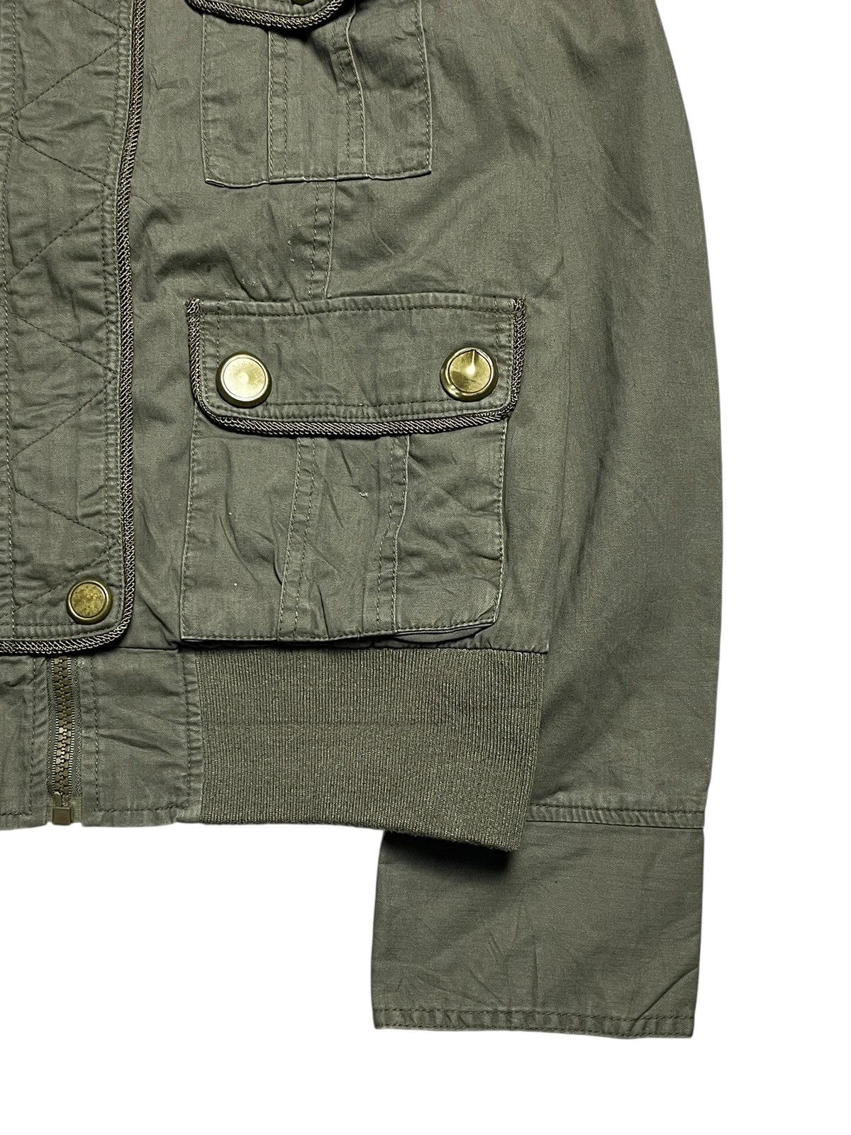 14th Addiction 2000’s Sly Bomber - Cyber Military Cargo Jacket Size US M / EU 48-50 / 2 - 4 Thumbnail