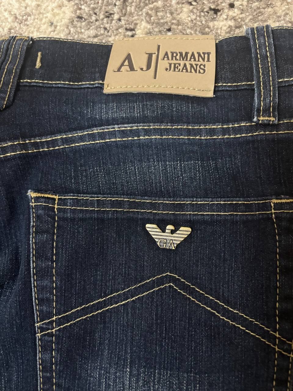 Armani Armani Jeans – Dark Wash Straight Fit Denim Size US 33 - 6 Thumbnail