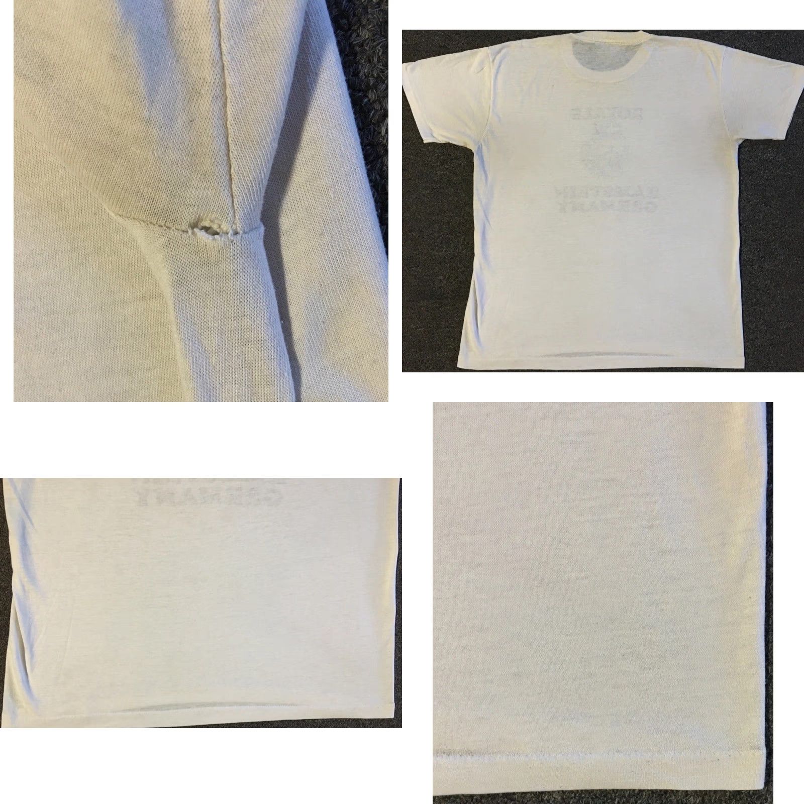Vintage VINTAGE Ramstein Germany Air Base Faded Distress Shirt S Military School Grunge Size US S / EU 44-46 / 1 - 9 Thumbnail