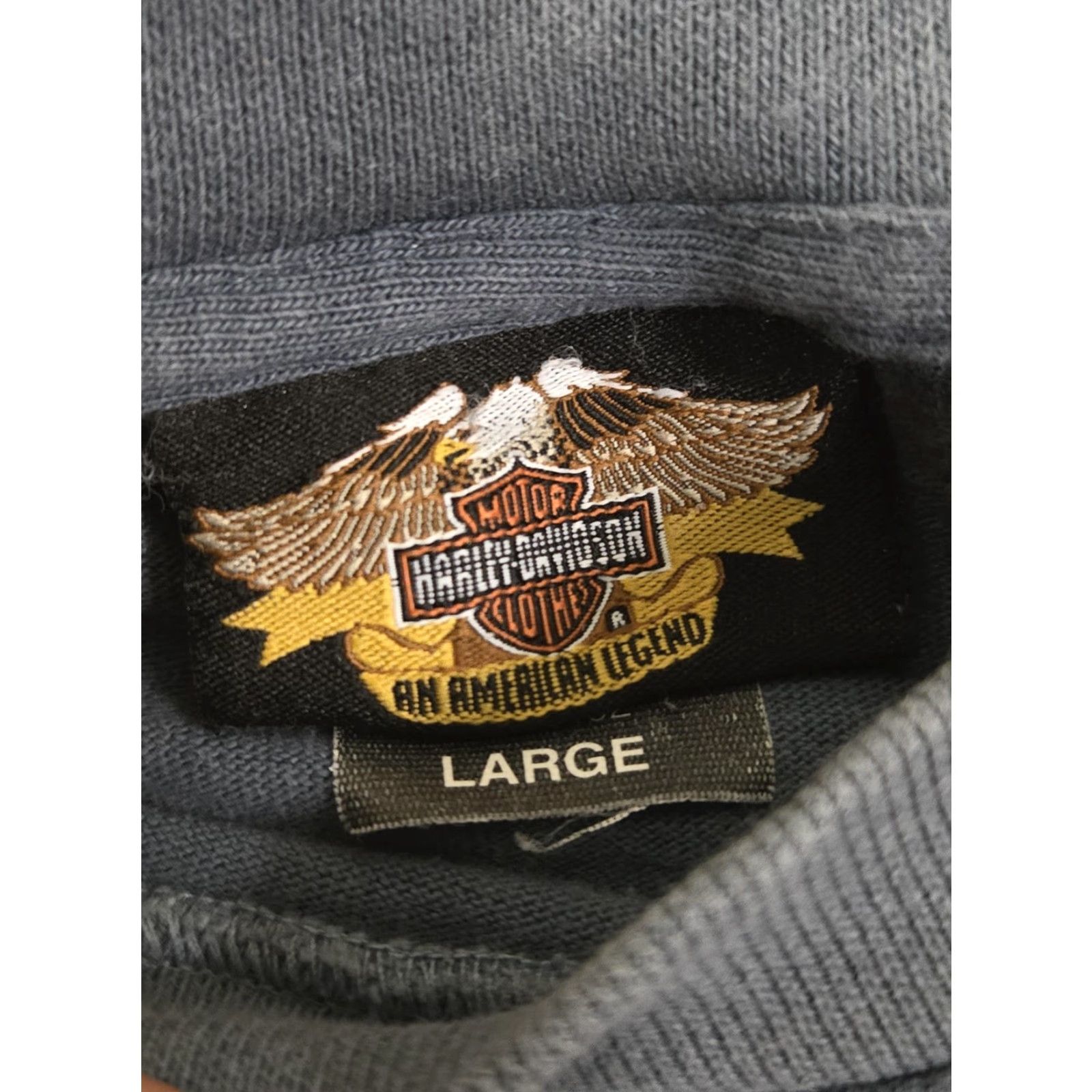 Harley Davidson VINTAGE Harley-Davidson Shirt Mens L Blue Biker Blues Motorcycle Graphic 90s Size US L / EU 52-54 / 3 - 3 Thumbnail