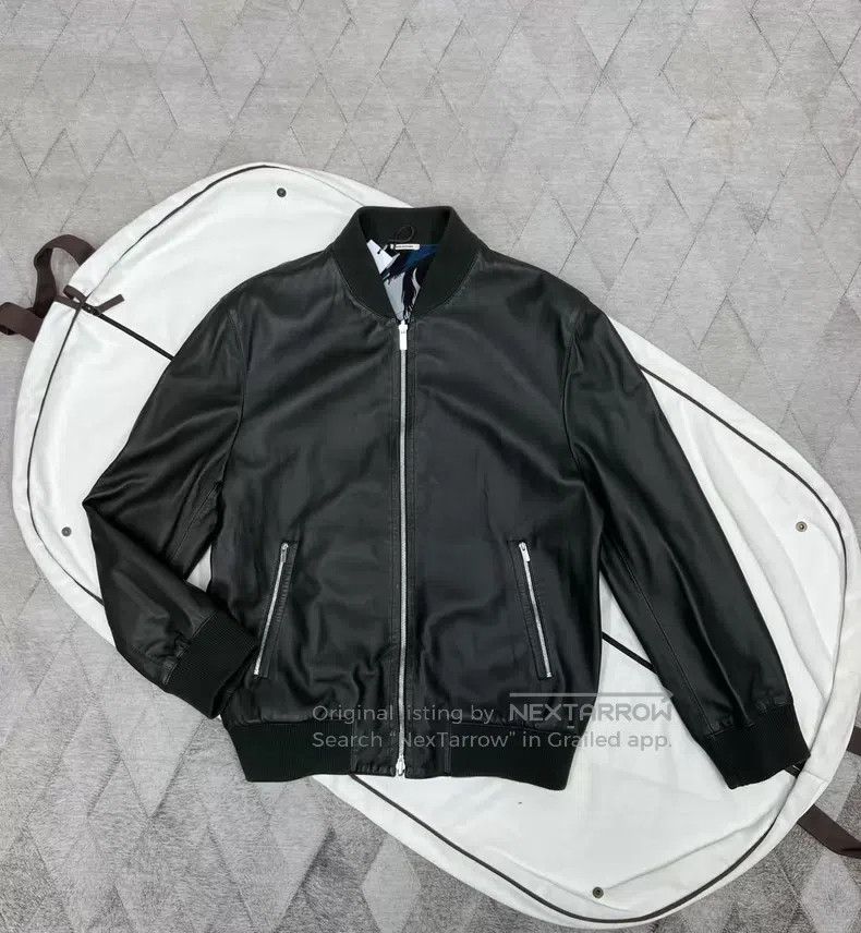 Hermes Hermes Double-Sided Leather Jacket, Dark Night Green Sheep Size US M / EU 48-50 / 2 - 1 Thumbnail