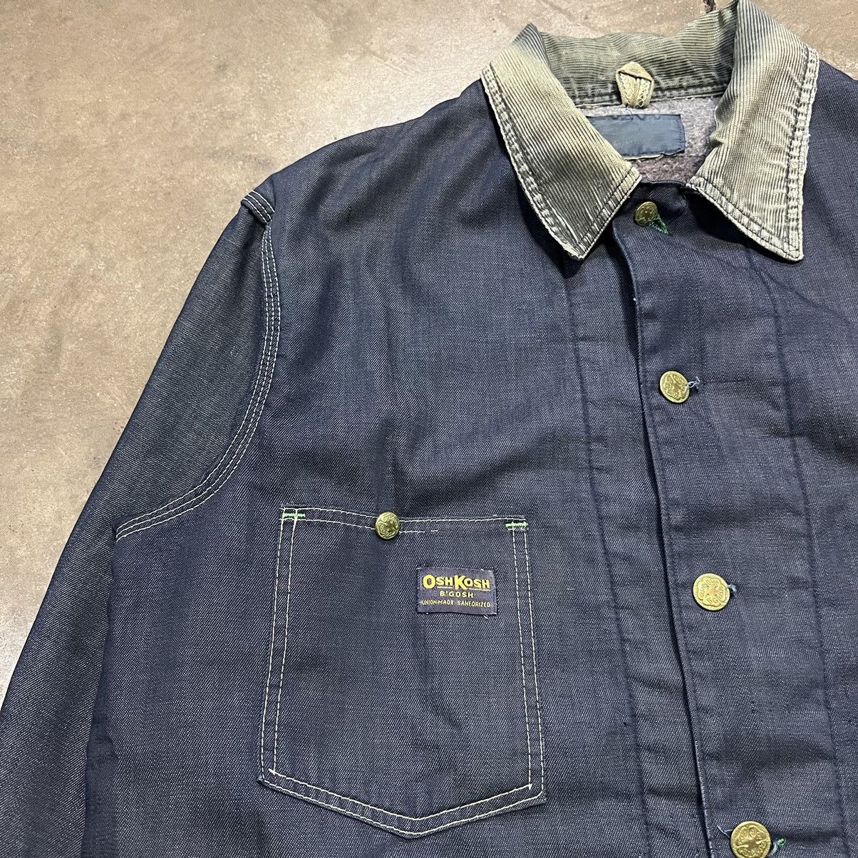 Oshkosh × Vintage Vintage 70s OshKosh B’Gosh Denim Chore Jacket Blanket Lined Size US XL / EU 56 / 4 - 4 Thumbnail