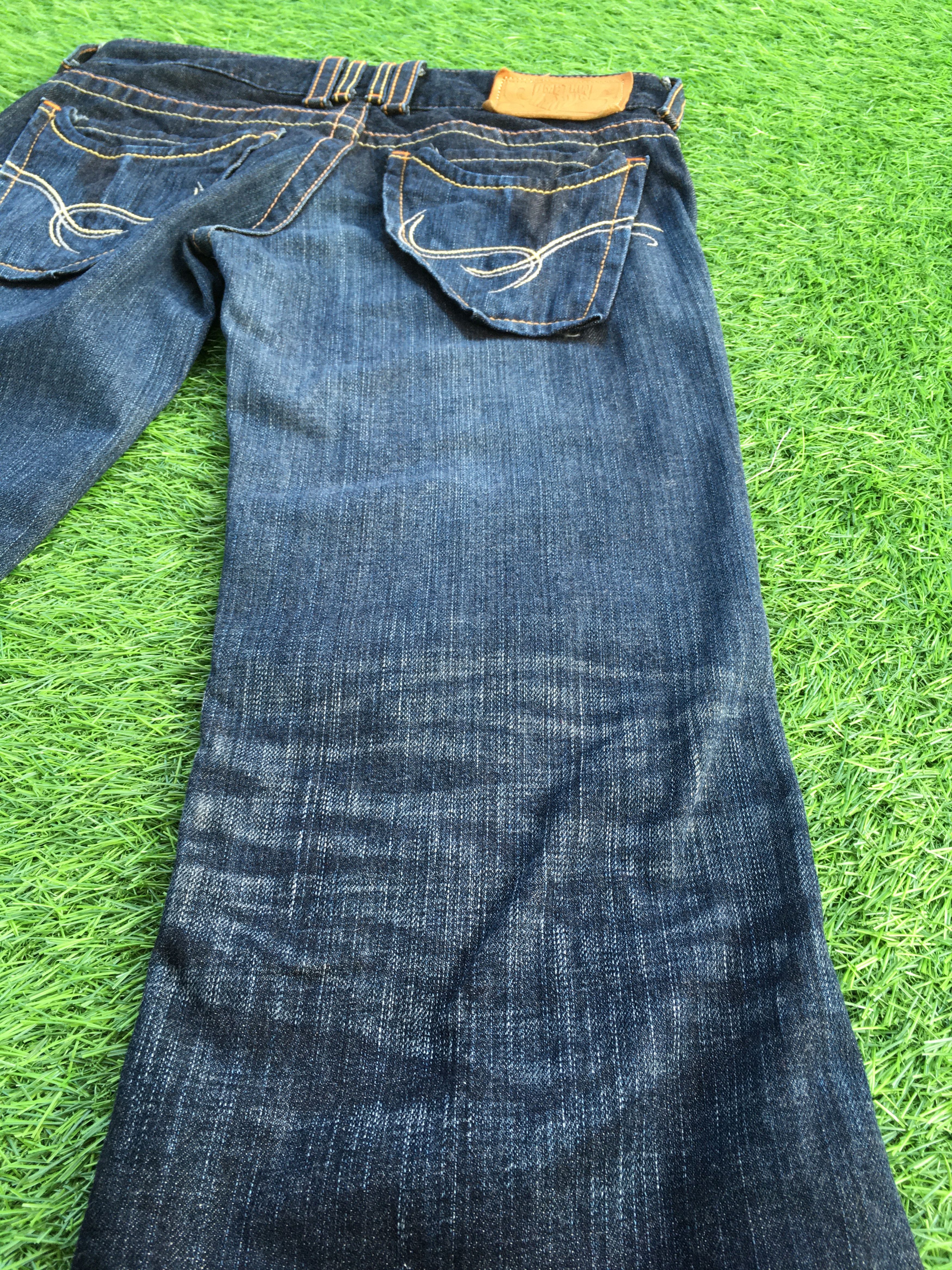Japanese Brand Japanese Low Waist Super Wide Leg Flared Denim D-1186 Size 25" / US 0 / IT 36 - 7 Thumbnail