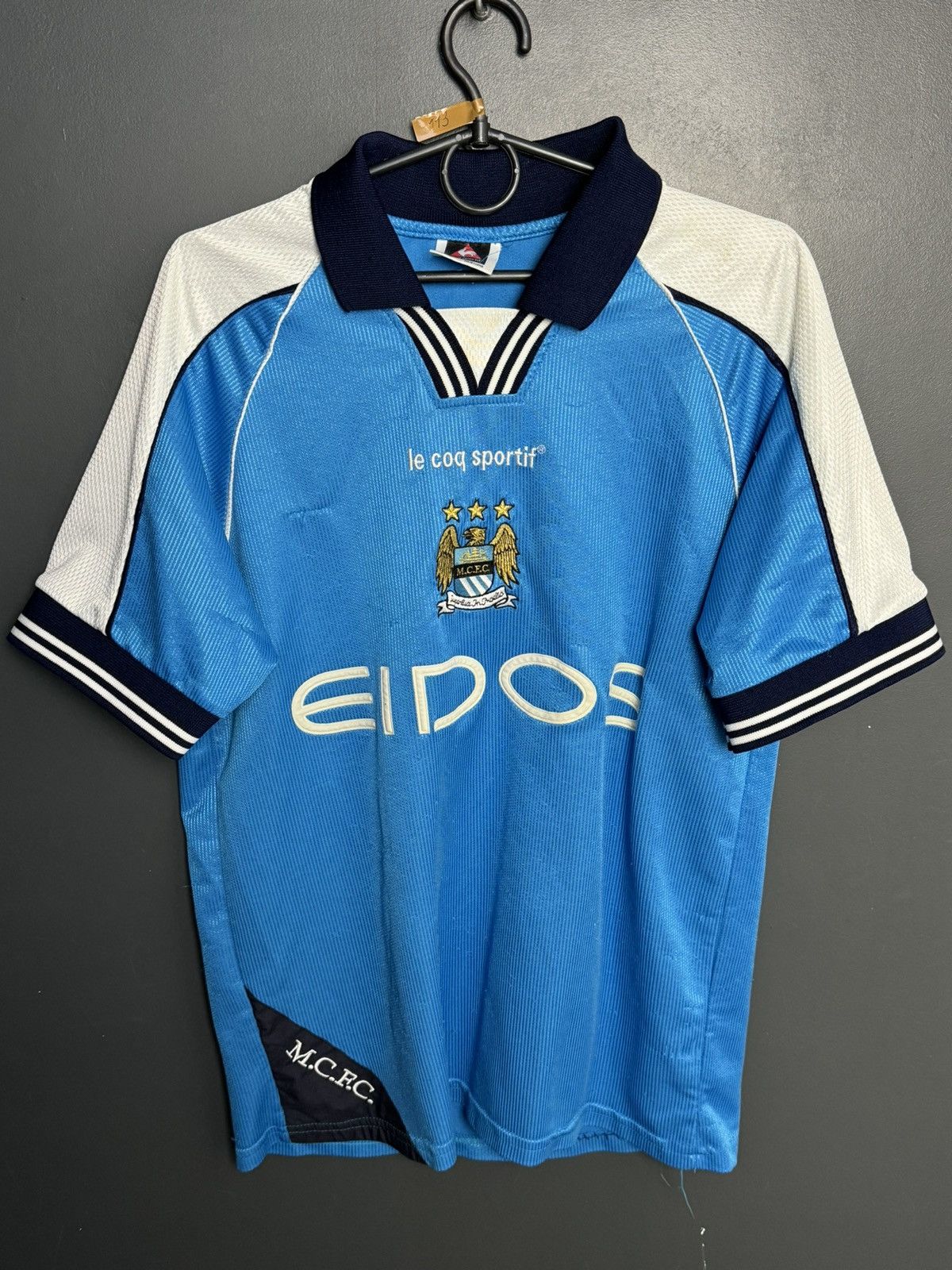 Le Coq Sportif Manchester City 99/01 Home Football Jersey Size US M / EU 48-50 / 2 - 1 Thumbnail