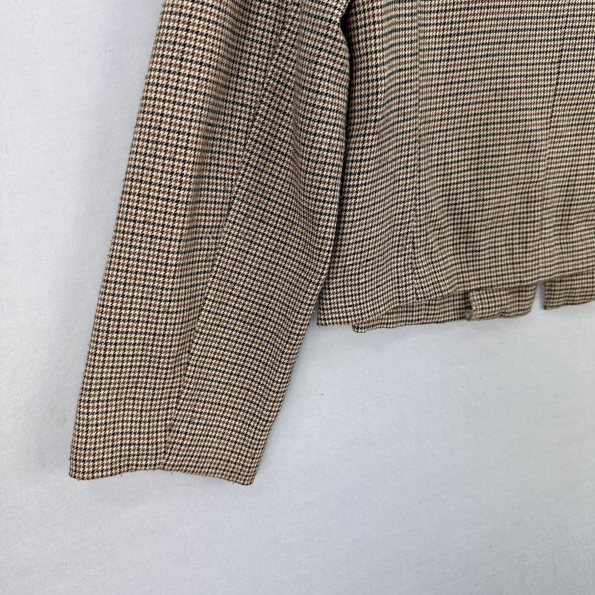 Japanese Brand Vintage 80's Rockabilly Style Zipper Houndstooth Jacket Size US XS / EU 42 / 0 - 6 Thumbnail