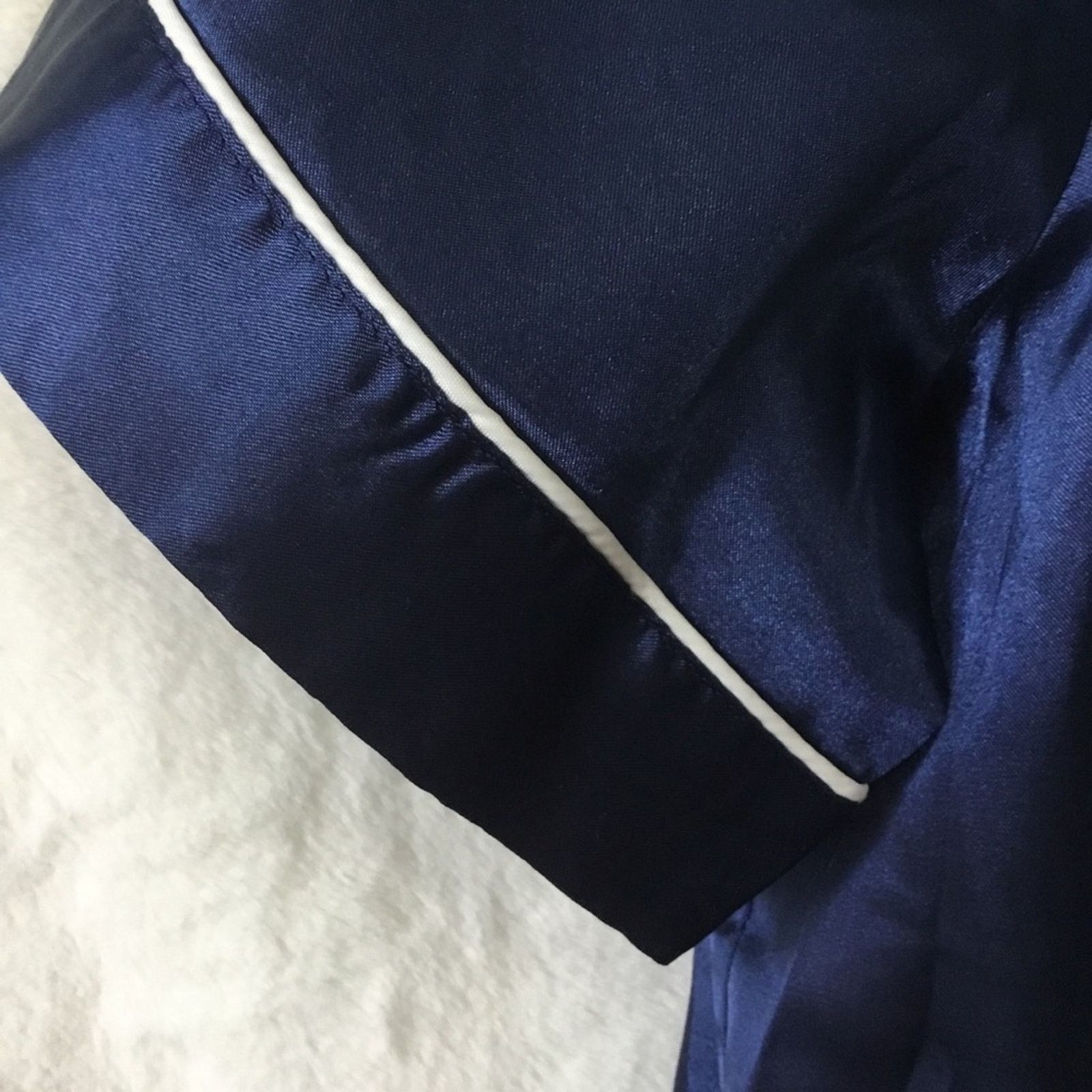 Other Ekouaer Blue V-Neck Short-Sleeve Pajama Set Size ONE SIZE - 3 Thumbnail
