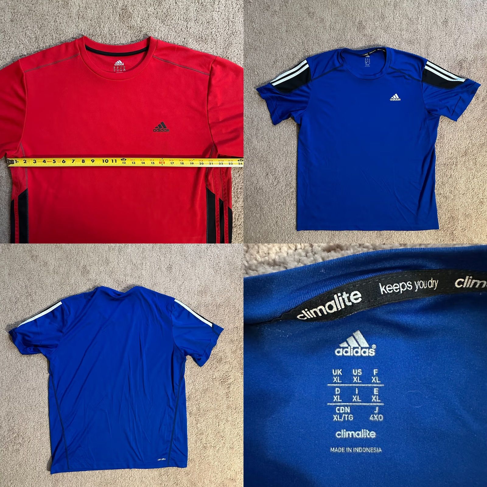 Nike Nike Adidas Shirts Mens XL Lot of 5 Tee Crewneck Long Sleeve Athletic Size US XL / EU 56 / 4 - 10 Thumbnail