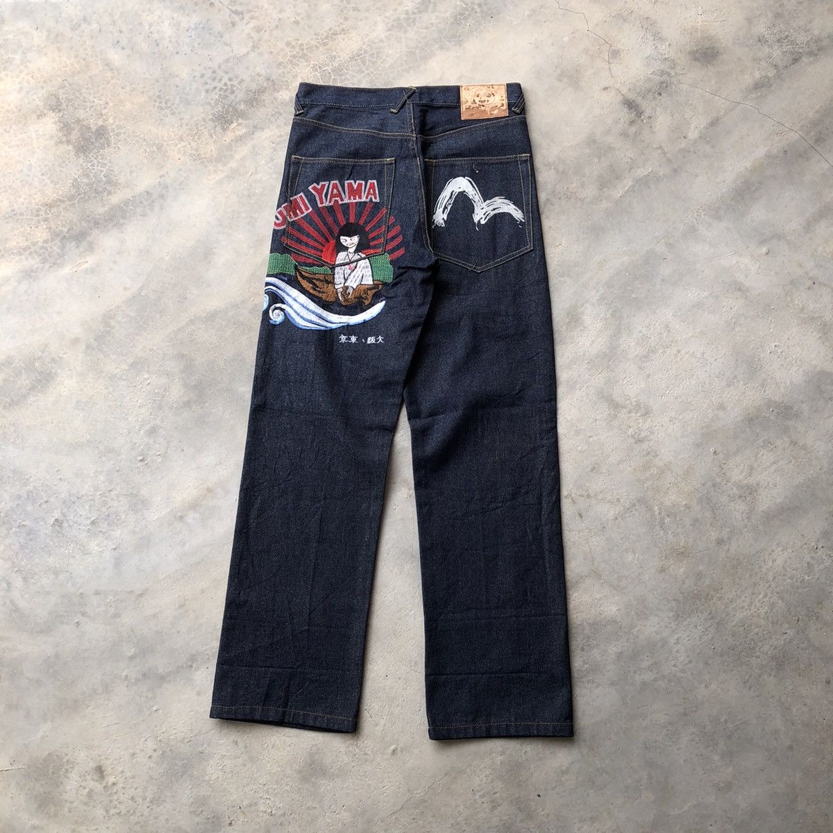 Evisu EVISU Yamane Umi Yama Embroidery Design Jeans | Grailed