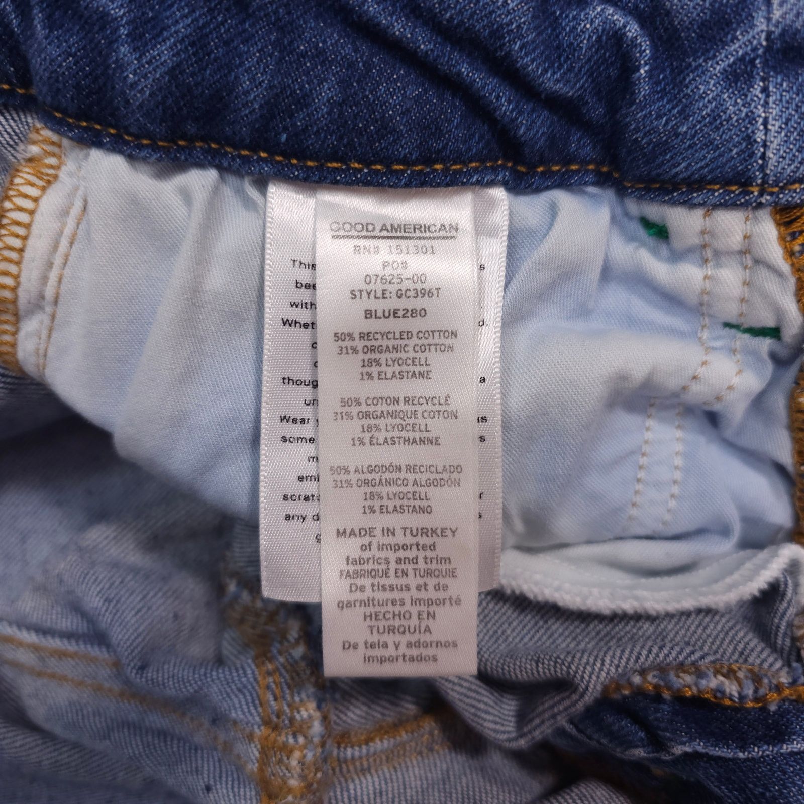 Good American Good American Good Classic Jeans Indigo Sz 4 Size 27" / US 4 / IT 40 - 6 Thumbnail