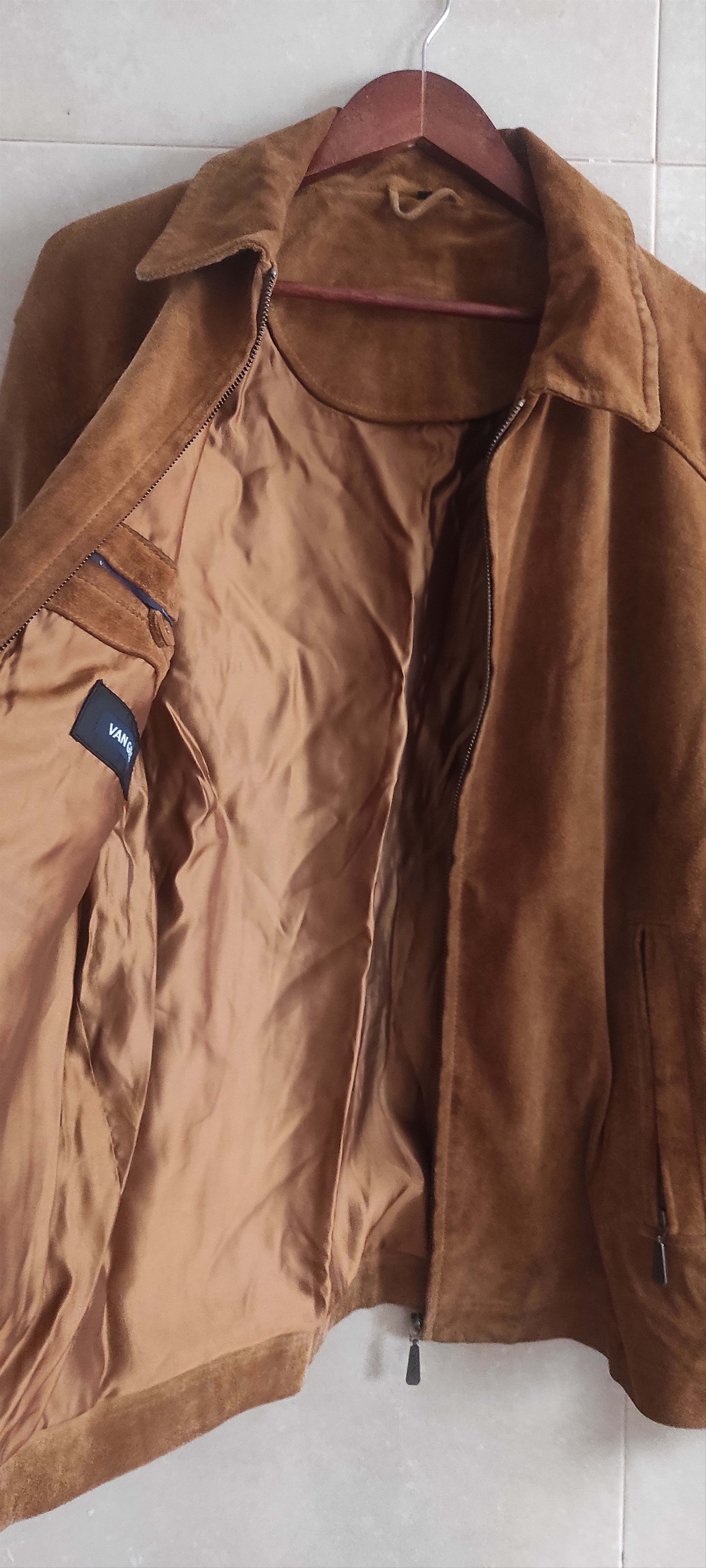 Van Gils Van Gils Suede Leather Men's Winter zipped Classic Jacket Size US XXL / EU 58 / 5 - 6 Thumbnail