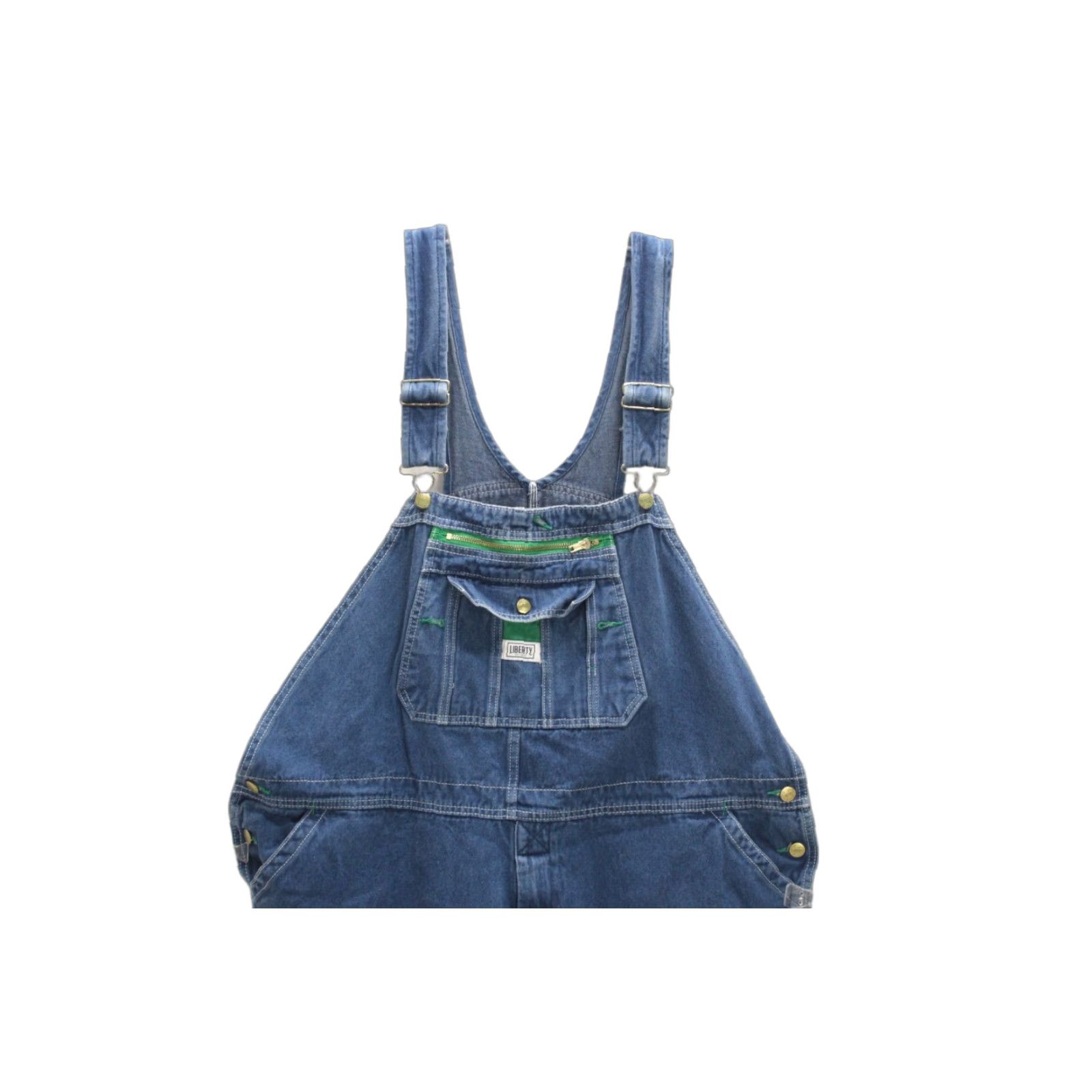Denime VINTAGE LIBERTY Bib Overalls Mens 48x27 Blue Carpenter Denim Workwear Farmer Ranch Size US 32 / EU 48 - 1 Thumbnail