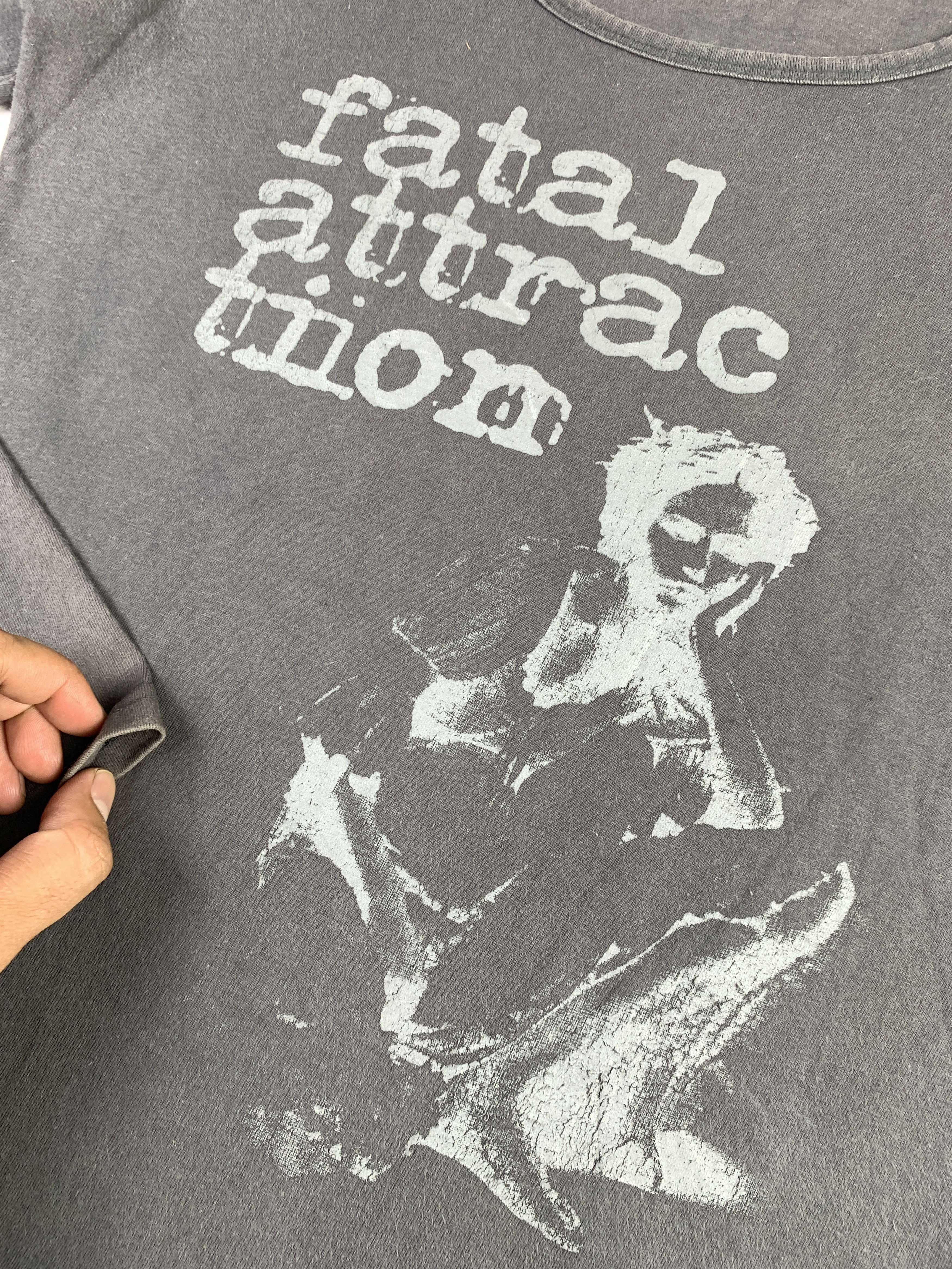 Japanese Brand Fatal Attraction Charcoal Negative Print Top (M) Size M / US 6-8 / IT 42-44 - 4 Thumbnail