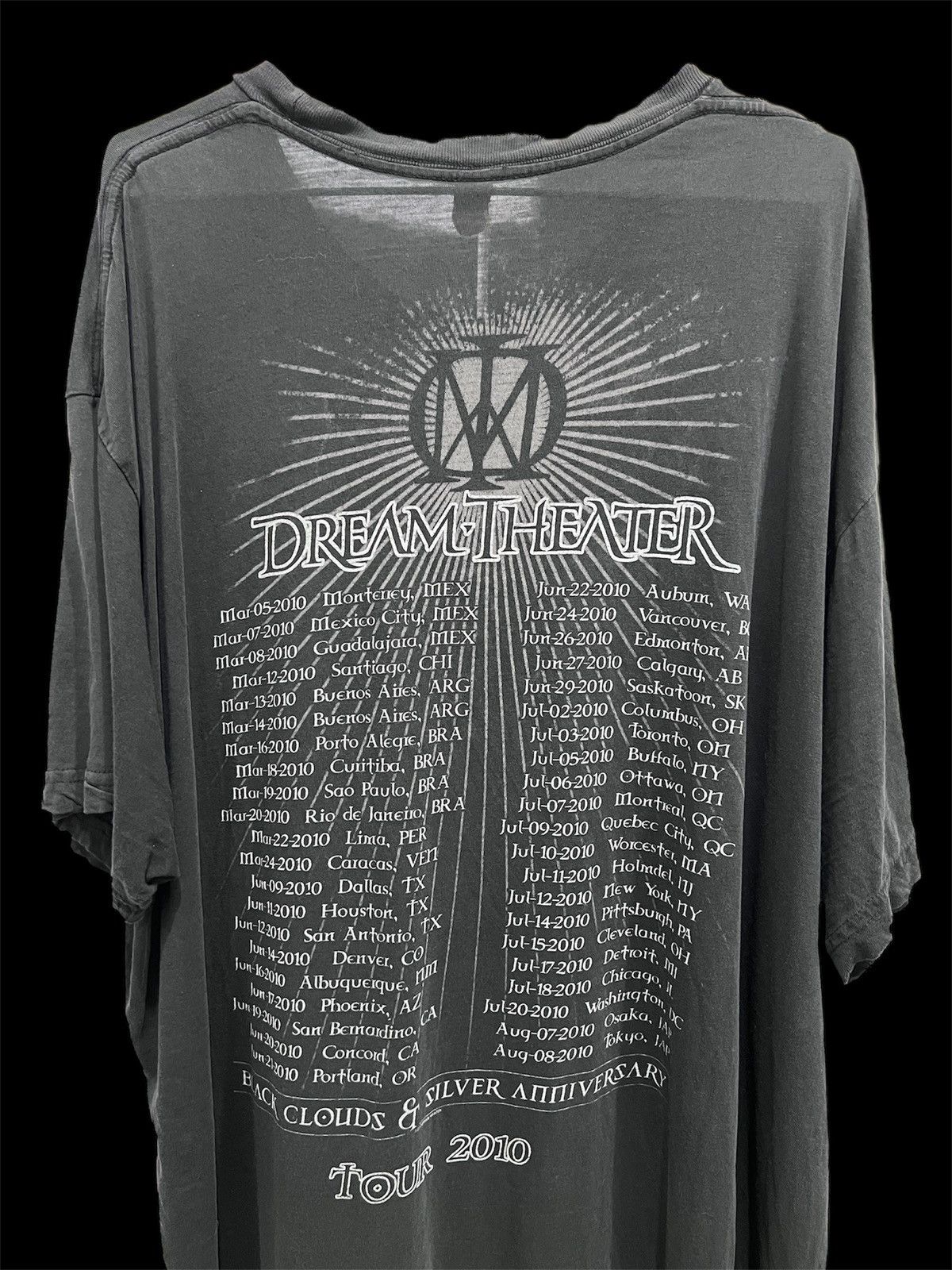 Band Tees Vintage Y2K 2010 Dream Theater Tour Promo Tee 2XL Faded Size US XXL / EU 58 / 5 - 5 Thumbnail