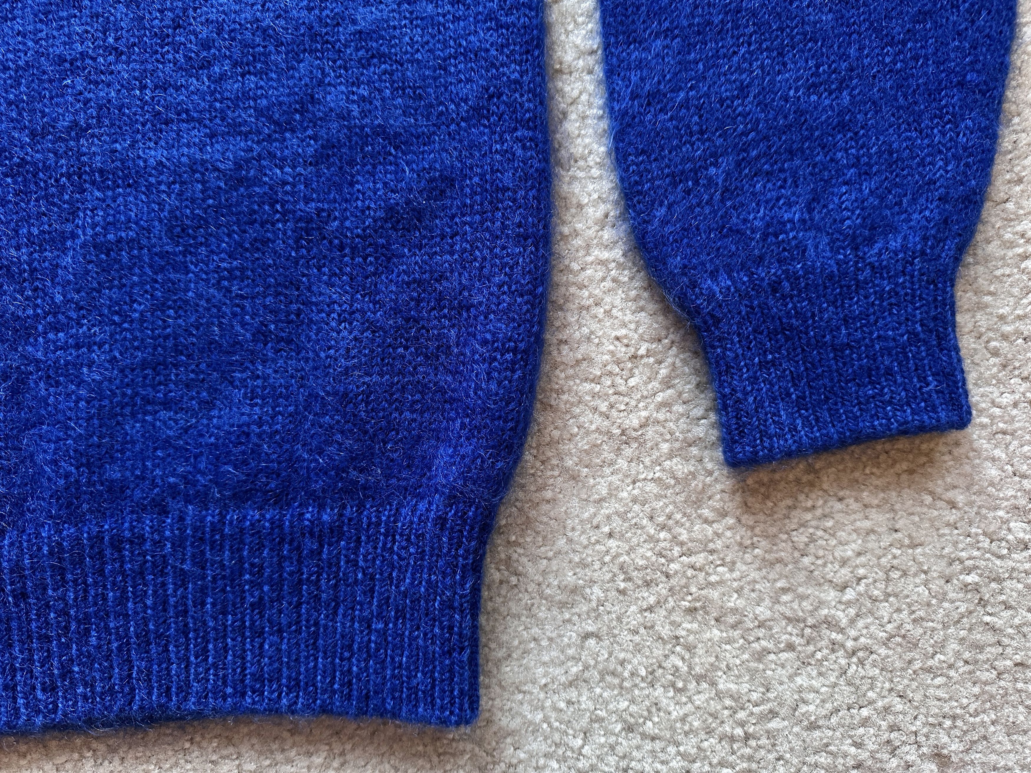 Batoner Batoner Pure 100% Mohair Blue Crewneck Wool Sweater Size US L / EU 52-54 / 3 - 7 Thumbnail