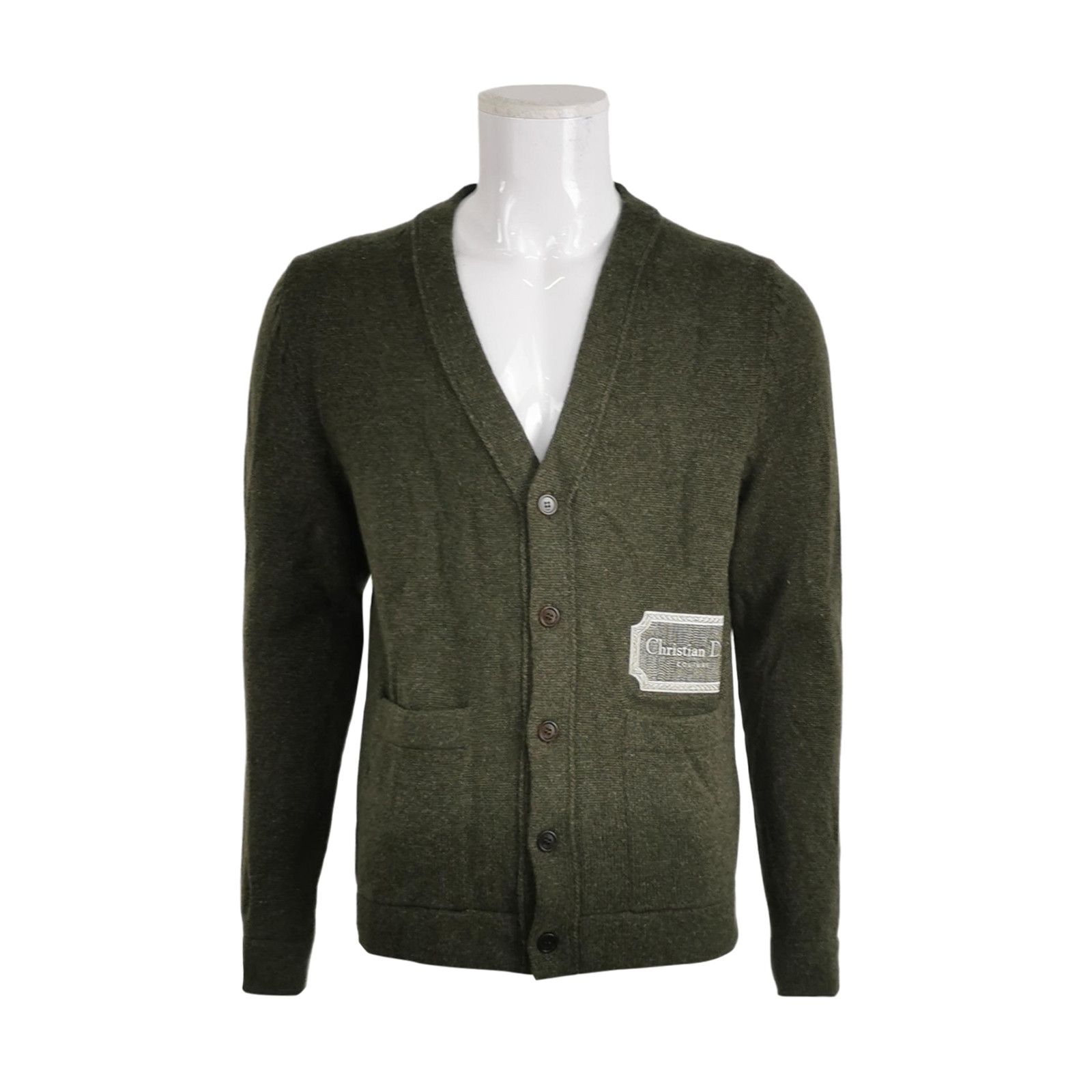 Dior Dior Couture Logo Patch Cardigan Size L Size US L / EU 52-54 / 3 - 1 Thumbnail