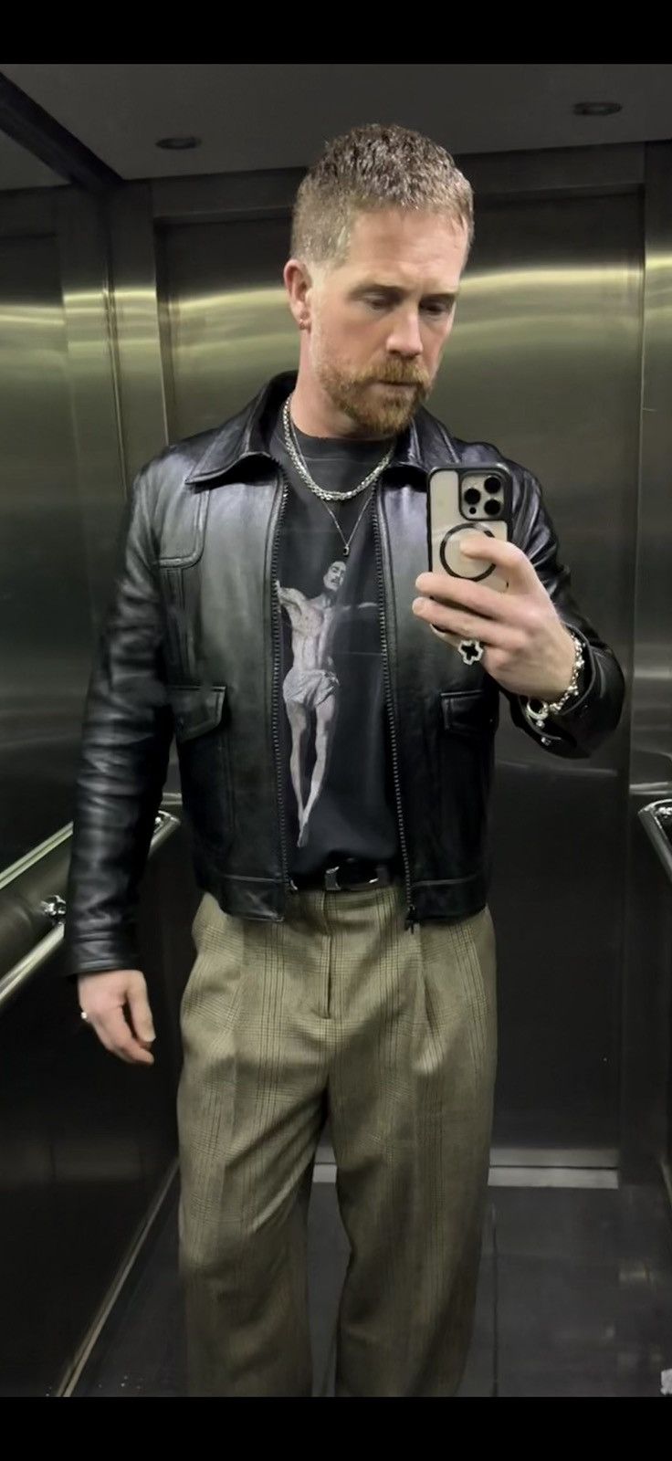 Celine Celine Paul blouson leather aviator jacket Hedi Slimane 48 Size US M / EU 48-50 / 2 - 1 Thumbnail