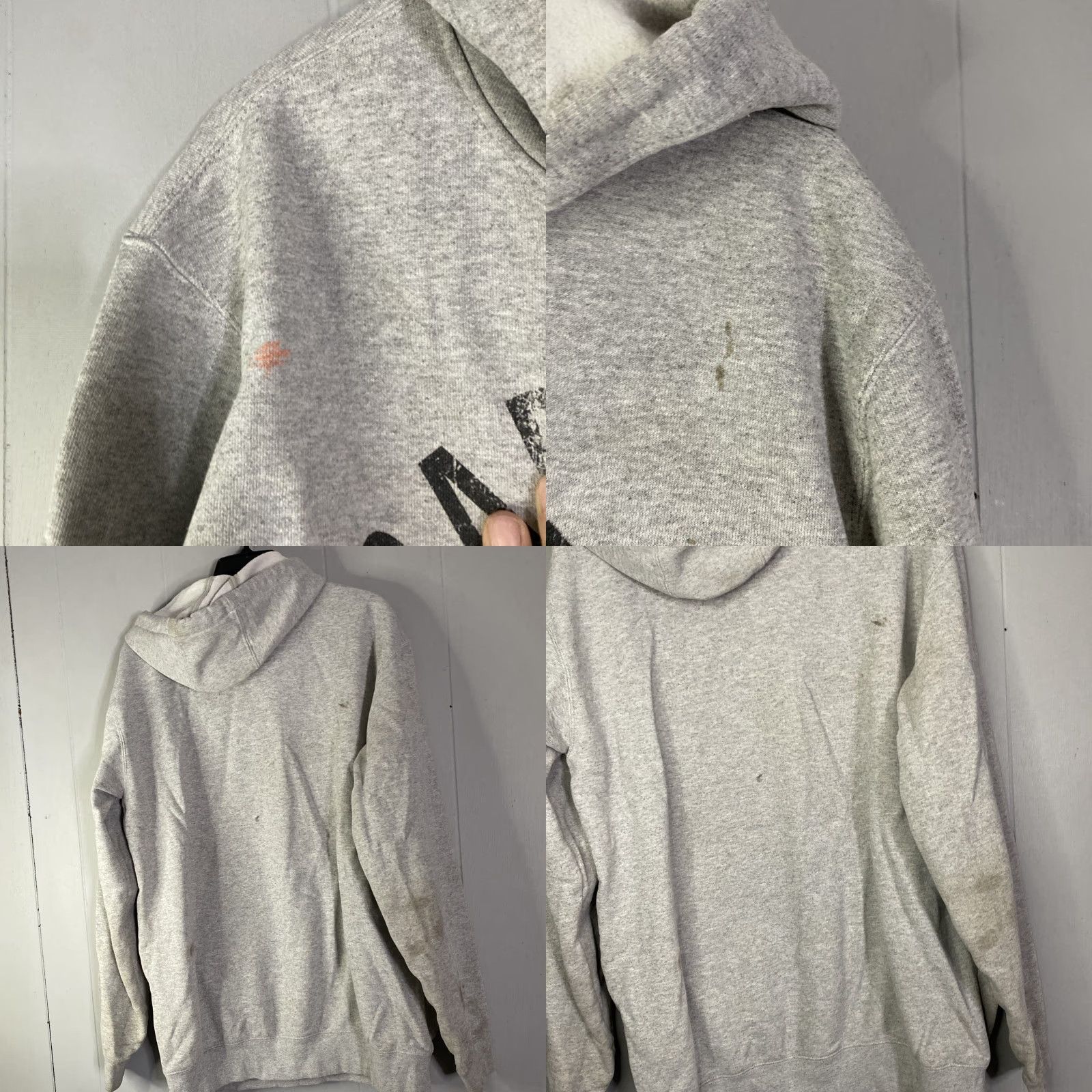 Carhartt VINTAGE Carhartt Original Fit Distressed Hoodie Mens M Gray 104817 23x28 Grunge Look Size US M / EU 48-50 / 2 - 11 Thumbnail